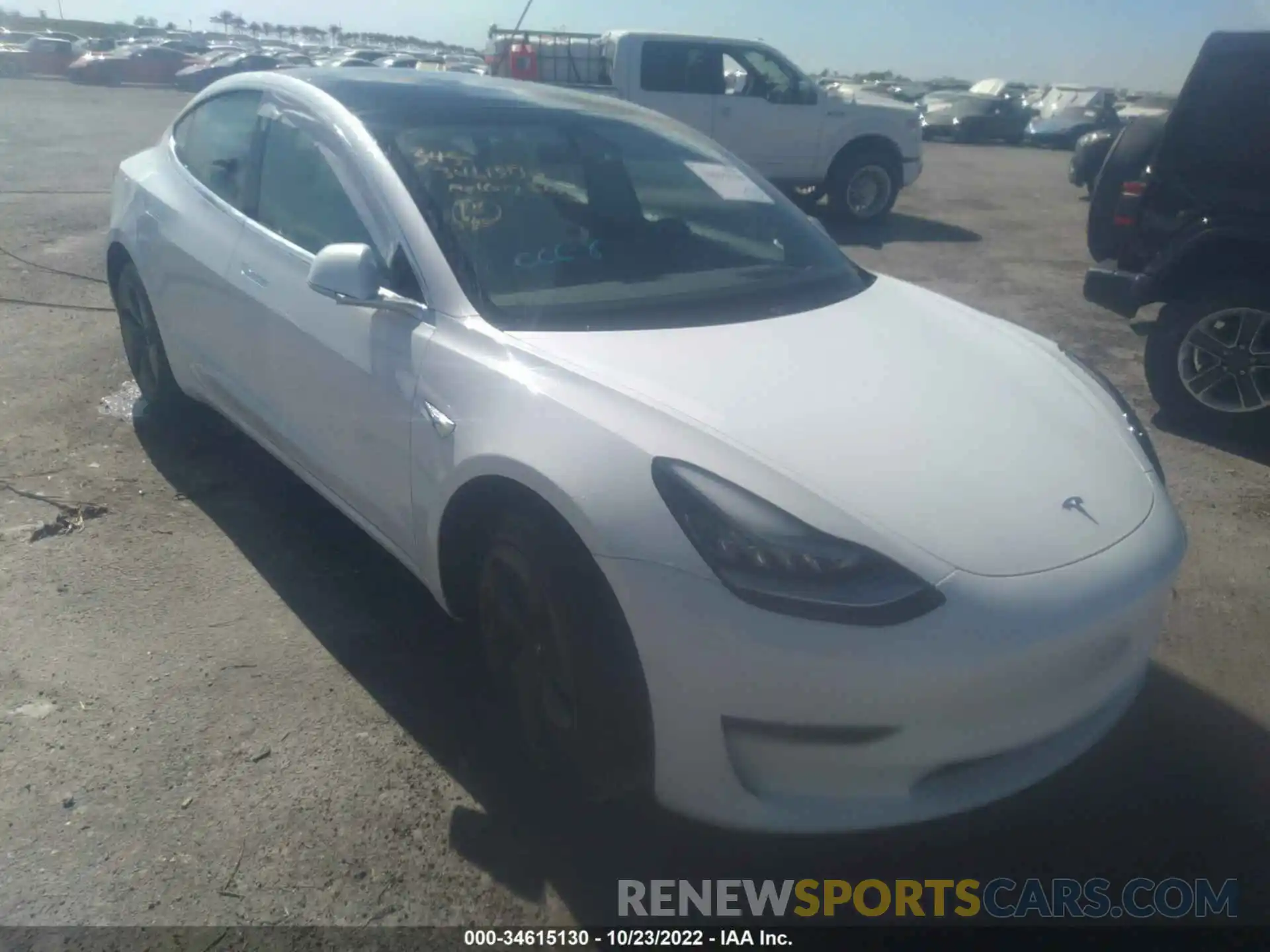 1 Photograph of a damaged car 5YJ3E1EA3LF793290 TESLA MODEL 3 2020