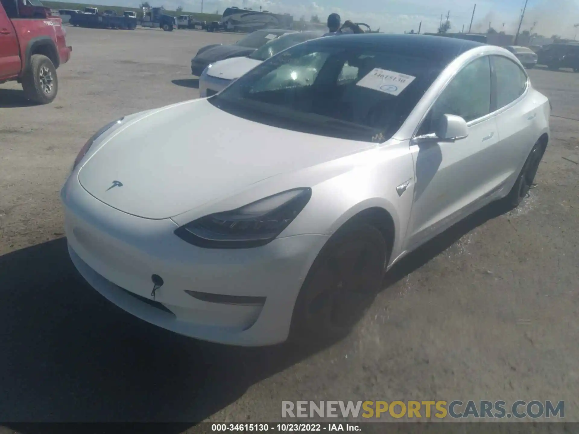 2 Photograph of a damaged car 5YJ3E1EA3LF793290 TESLA MODEL 3 2020