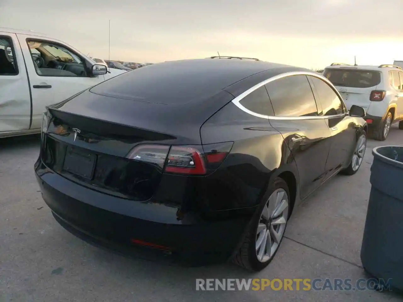 4 Photograph of a damaged car 5YJ3E1EA3LF793323 TESLA MODEL 3 2020