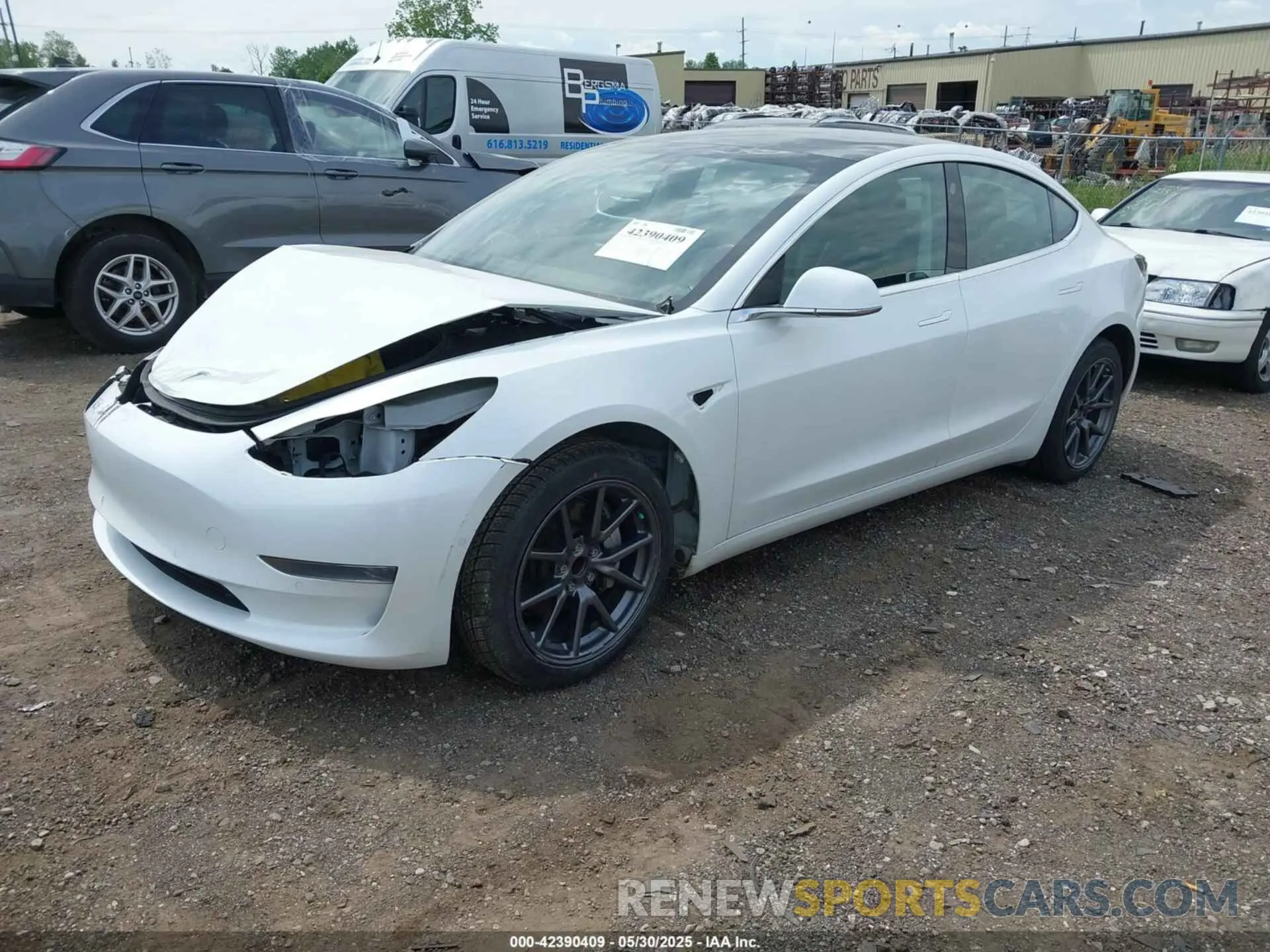 2 Photograph of a damaged car 5YJ3E1EA3LF794276 TESLA MODEL 3 2020
