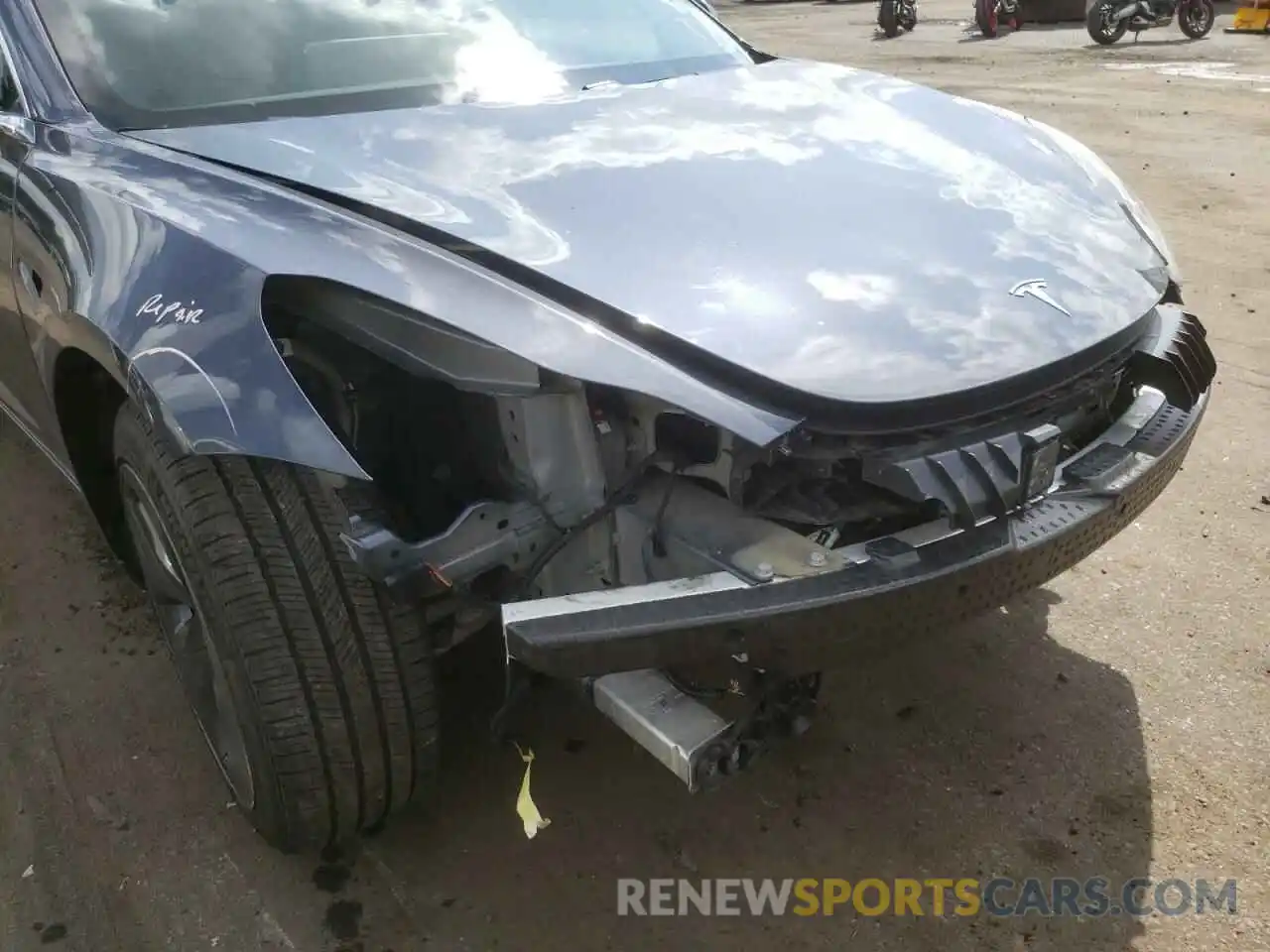 9 Photograph of a damaged car 5YJ3E1EA3LF796786 TESLA MODEL 3 2020