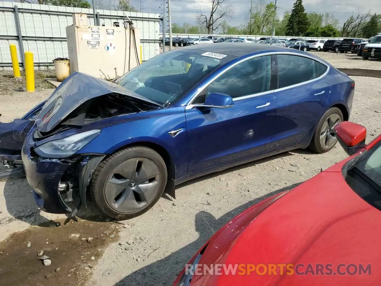 1 Photograph of a damaged car 5YJ3E1EA3LF796920 TESLA MODEL 3 2020