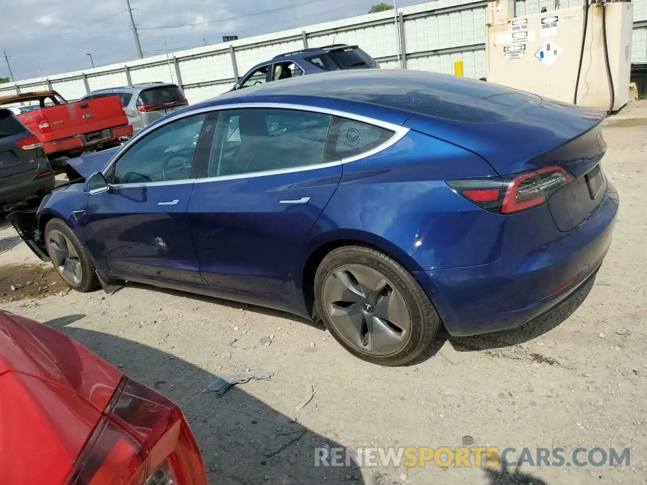 2 Photograph of a damaged car 5YJ3E1EA3LF796920 TESLA MODEL 3 2020