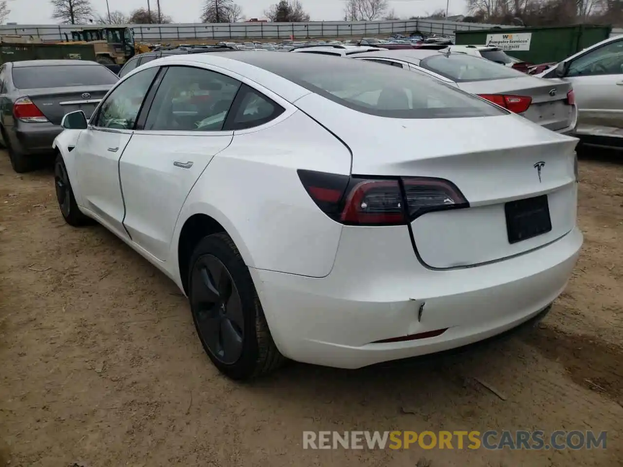 3 Photograph of a damaged car 5YJ3E1EA3LF797047 TESLA MODEL 3 2020