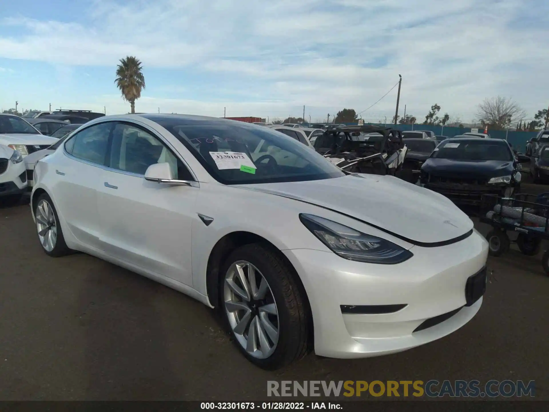 1 Photograph of a damaged car 5YJ3E1EA3LF797503 TESLA MODEL 3 2020