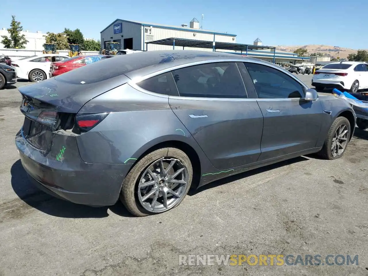 3 Photograph of a damaged car 5YJ3E1EA3LF798988 TESLA MODEL 3 2020