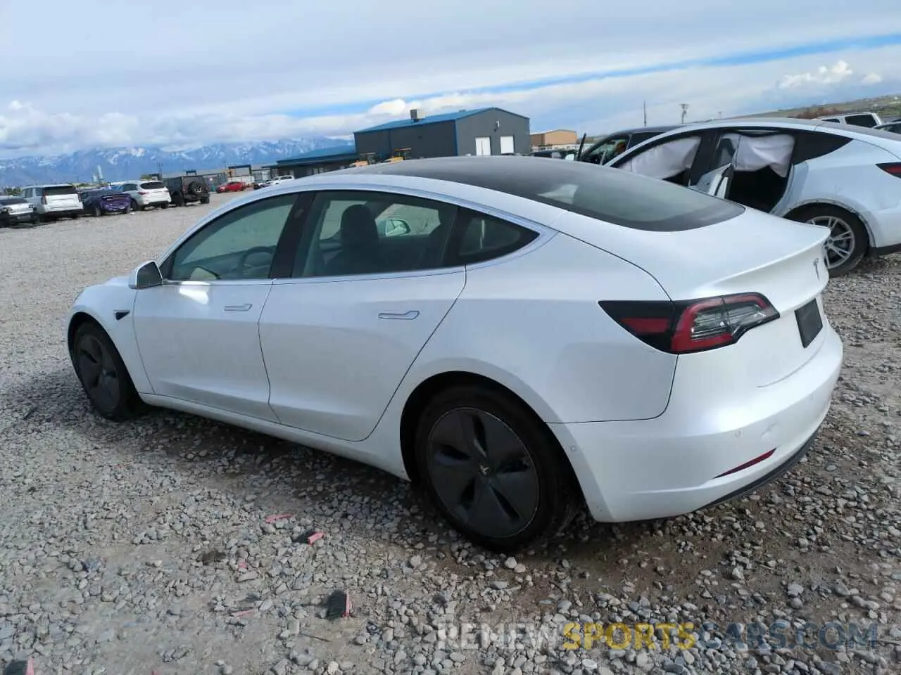 2 Photograph of a damaged car 5YJ3E1EA3LF800710 TESLA MODEL 3 2020