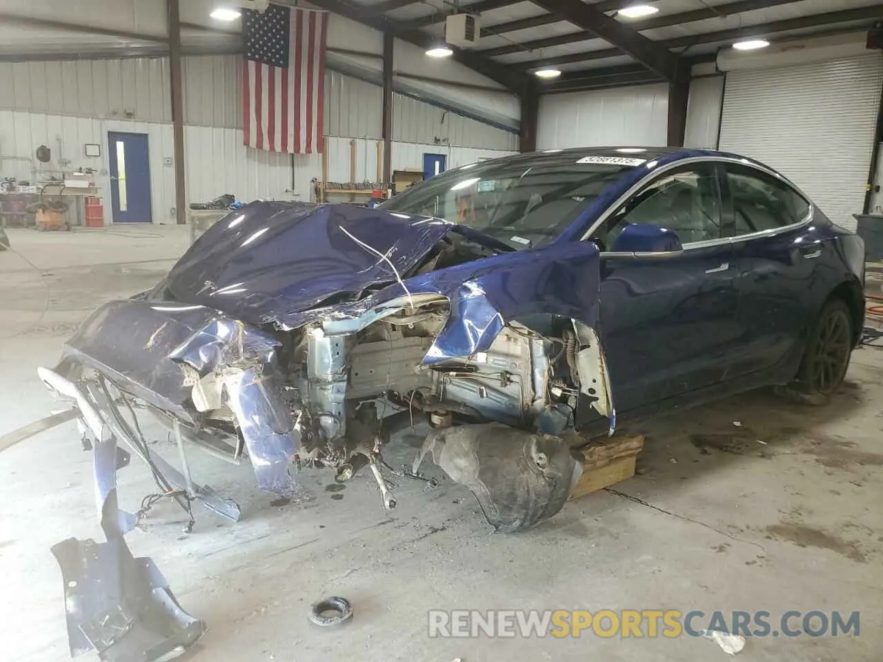 1 Photograph of a damaged car 5YJ3E1EA3LF803784 TESLA MODEL 3 2020