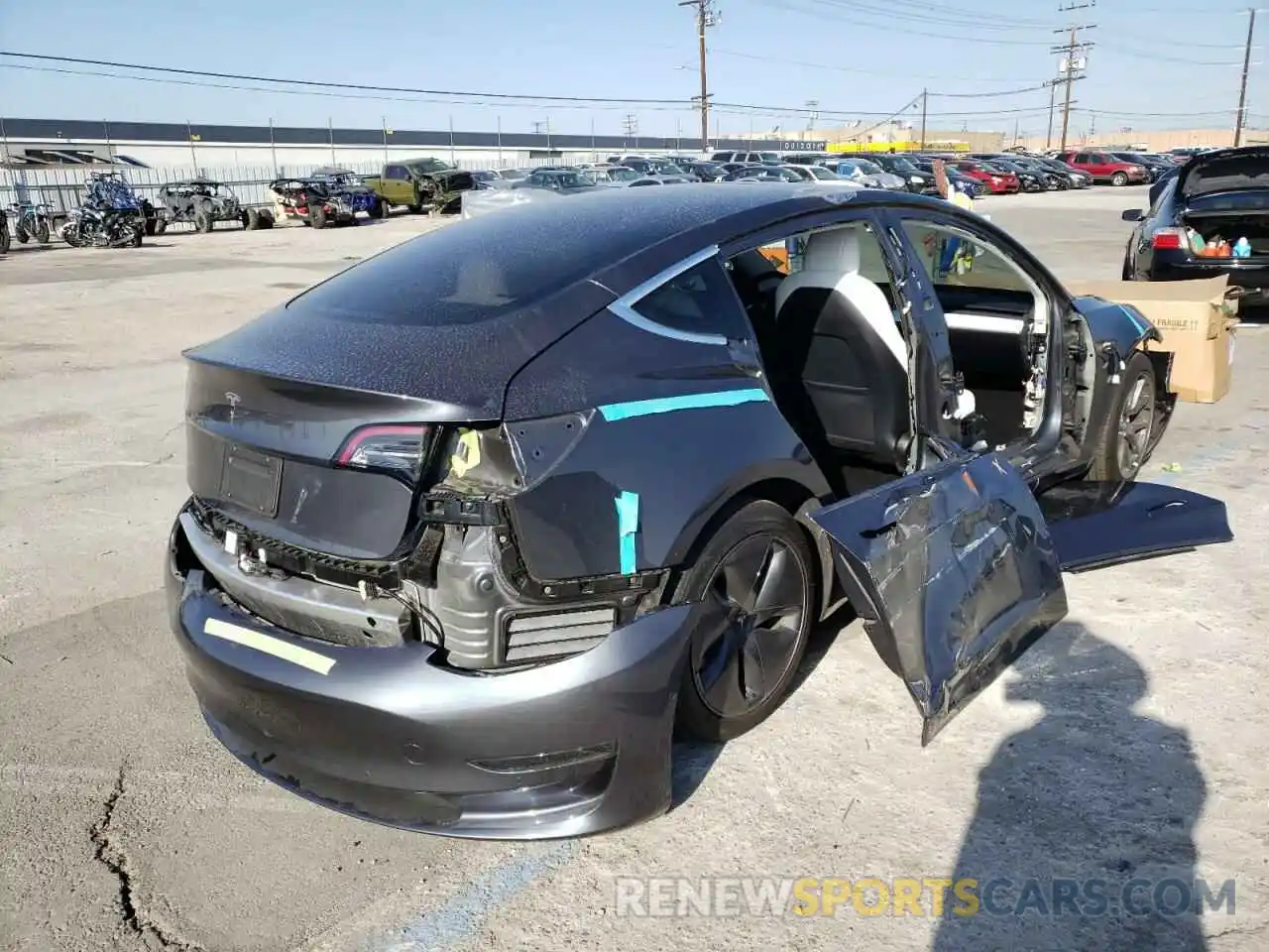 4 Photograph of a damaged car 5YJ3E1EA3LF804823 TESLA MODEL 3 2020