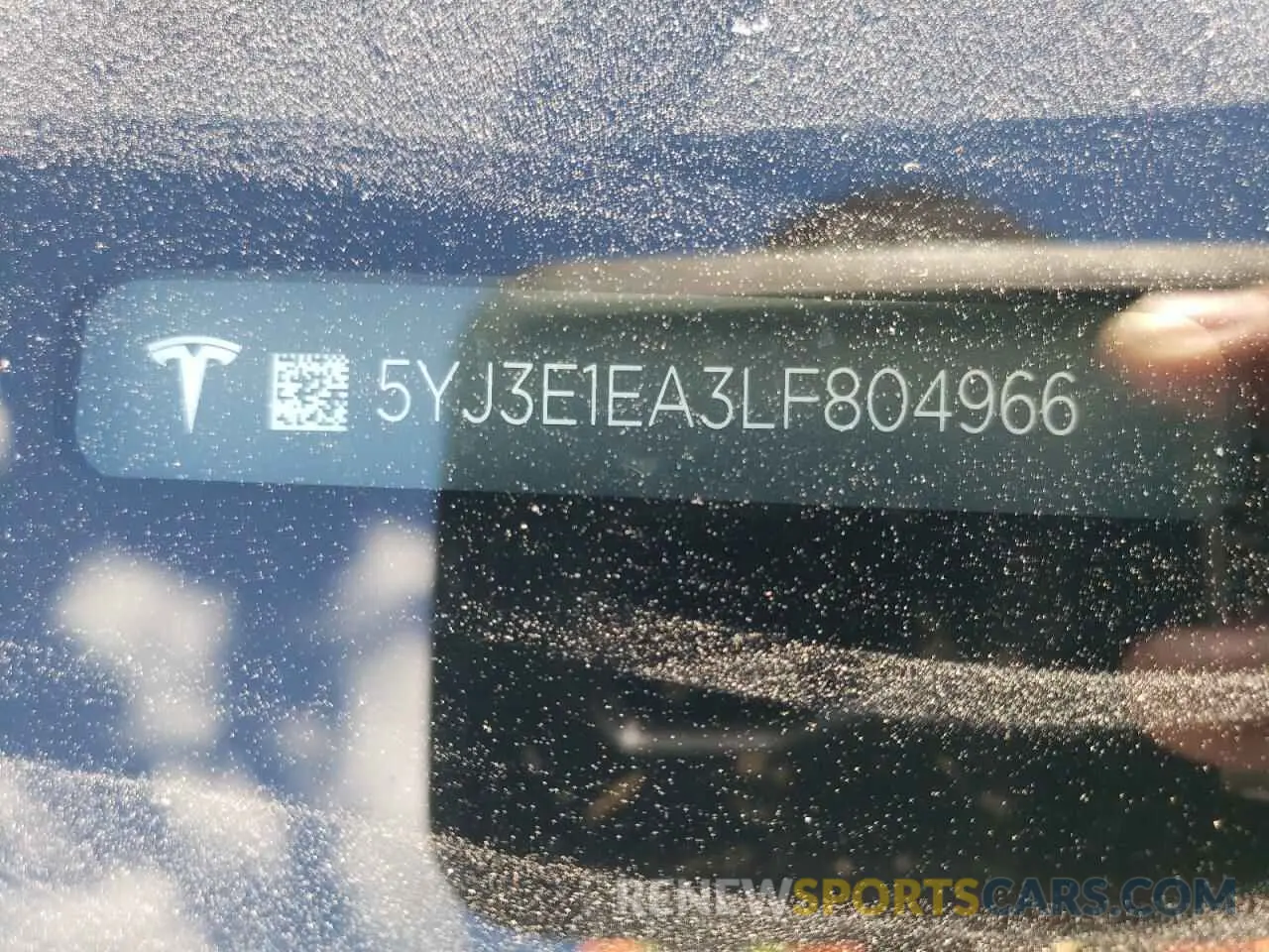 12 Photograph of a damaged car 5YJ3E1EA3LF804966 TESLA MODEL 3 2020