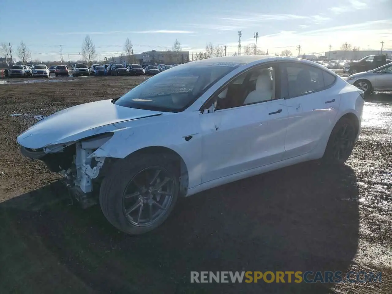 1 Photograph of a damaged car 5YJ3E1EA3NF361026 TESLA MODEL 3 2020