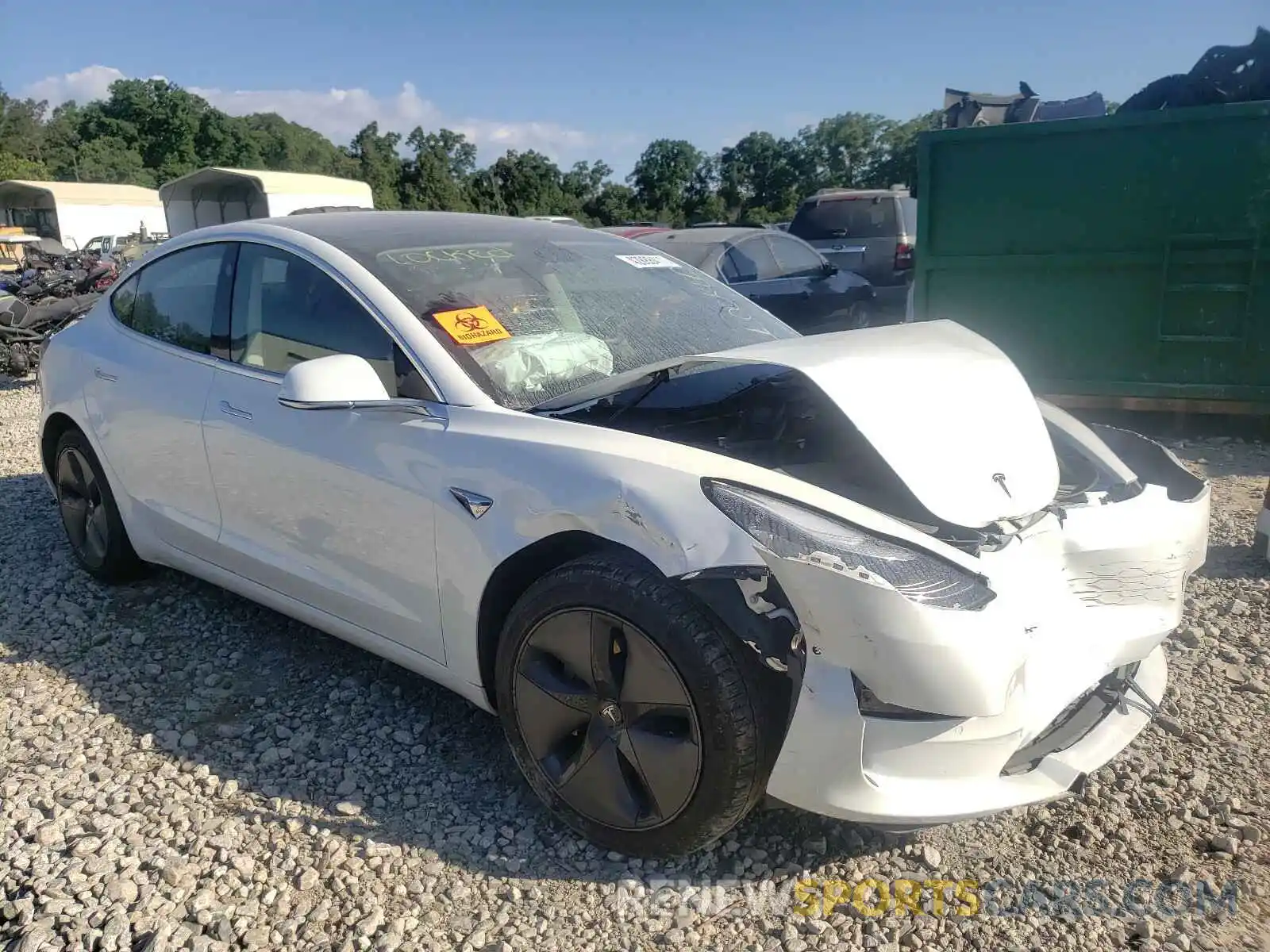 1 Photograph of a damaged car 5YJ3E1EA4LF504949 TESLA MODEL 3 2020