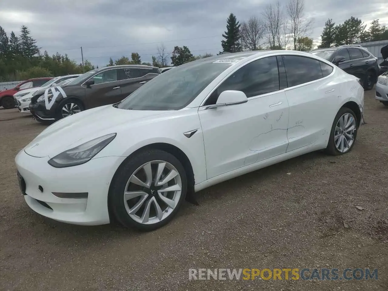 1 Photograph of a damaged car 5YJ3E1EA4LF609474 TESLA MODEL 3 2020