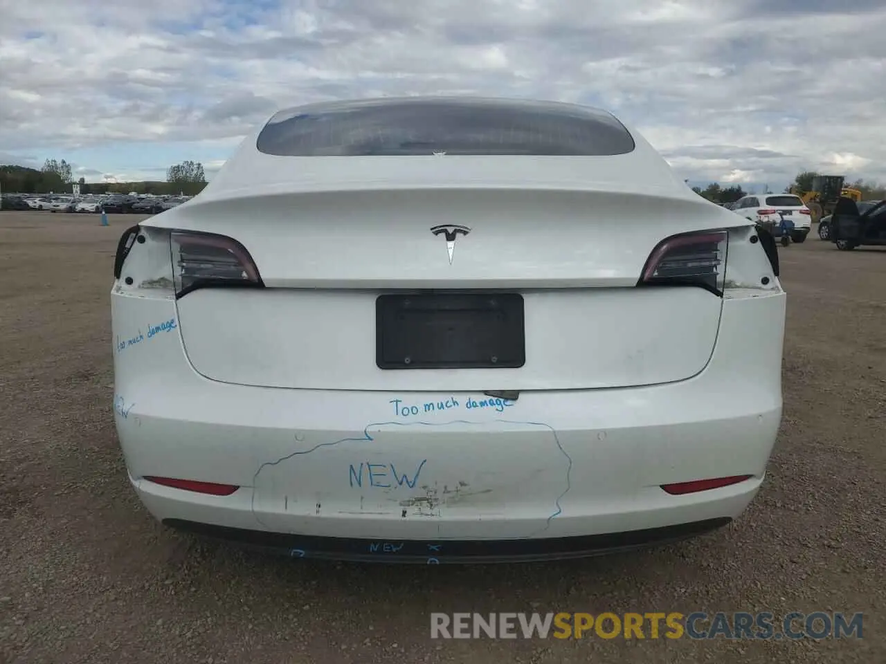 6 Photograph of a damaged car 5YJ3E1EA4LF609474 TESLA MODEL 3 2020