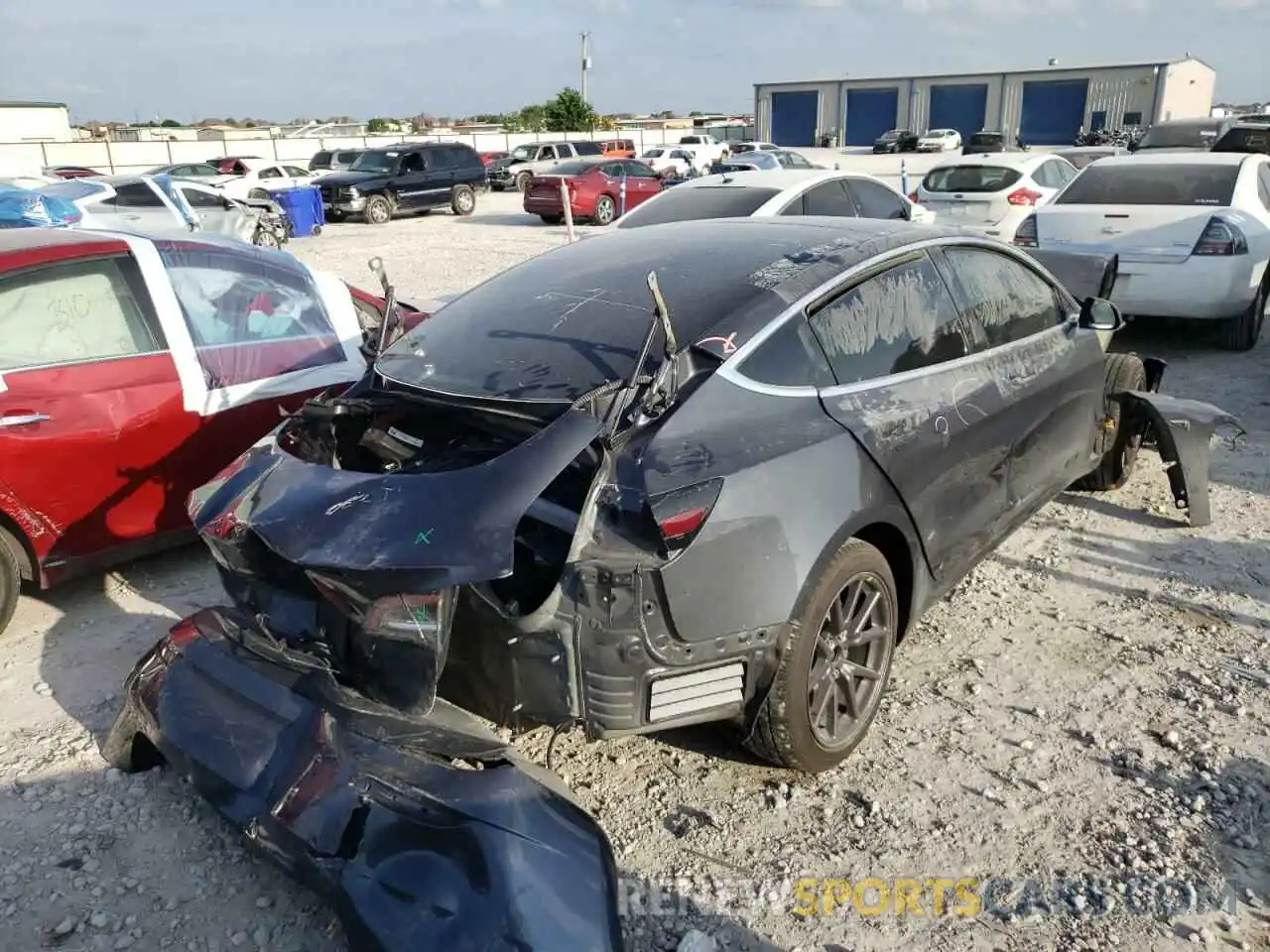 4 Photograph of a damaged car 5YJ3E1EA4LF611502 TESLA MODEL 3 2020