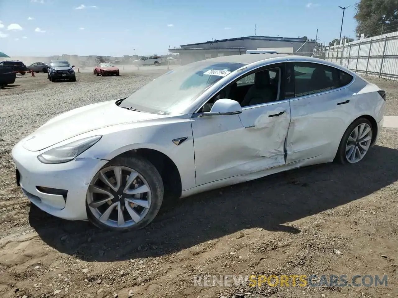 1 Photograph of a damaged car 5YJ3E1EA4LF614741 TESLA MODEL 3 2020