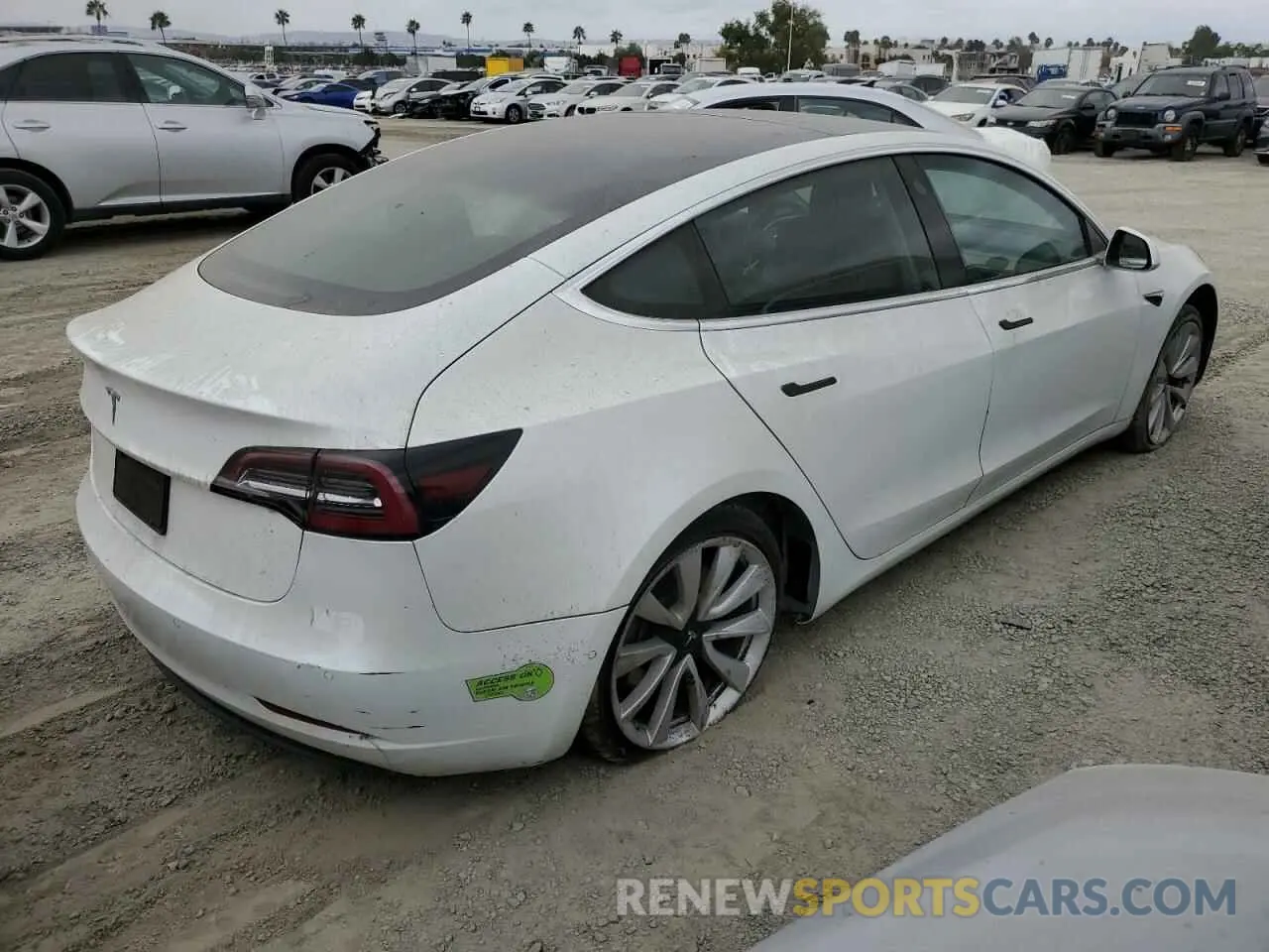 3 Photograph of a damaged car 5YJ3E1EA4LF614741 TESLA MODEL 3 2020