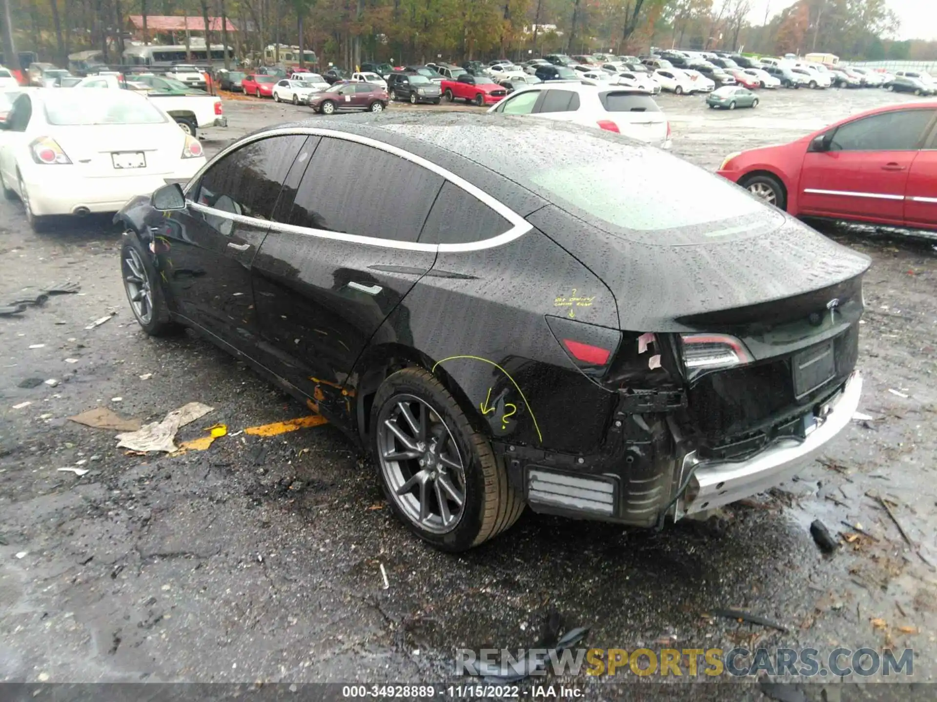 3 Photograph of a damaged car 5YJ3E1EA4LF629952 TESLA MODEL 3 2020