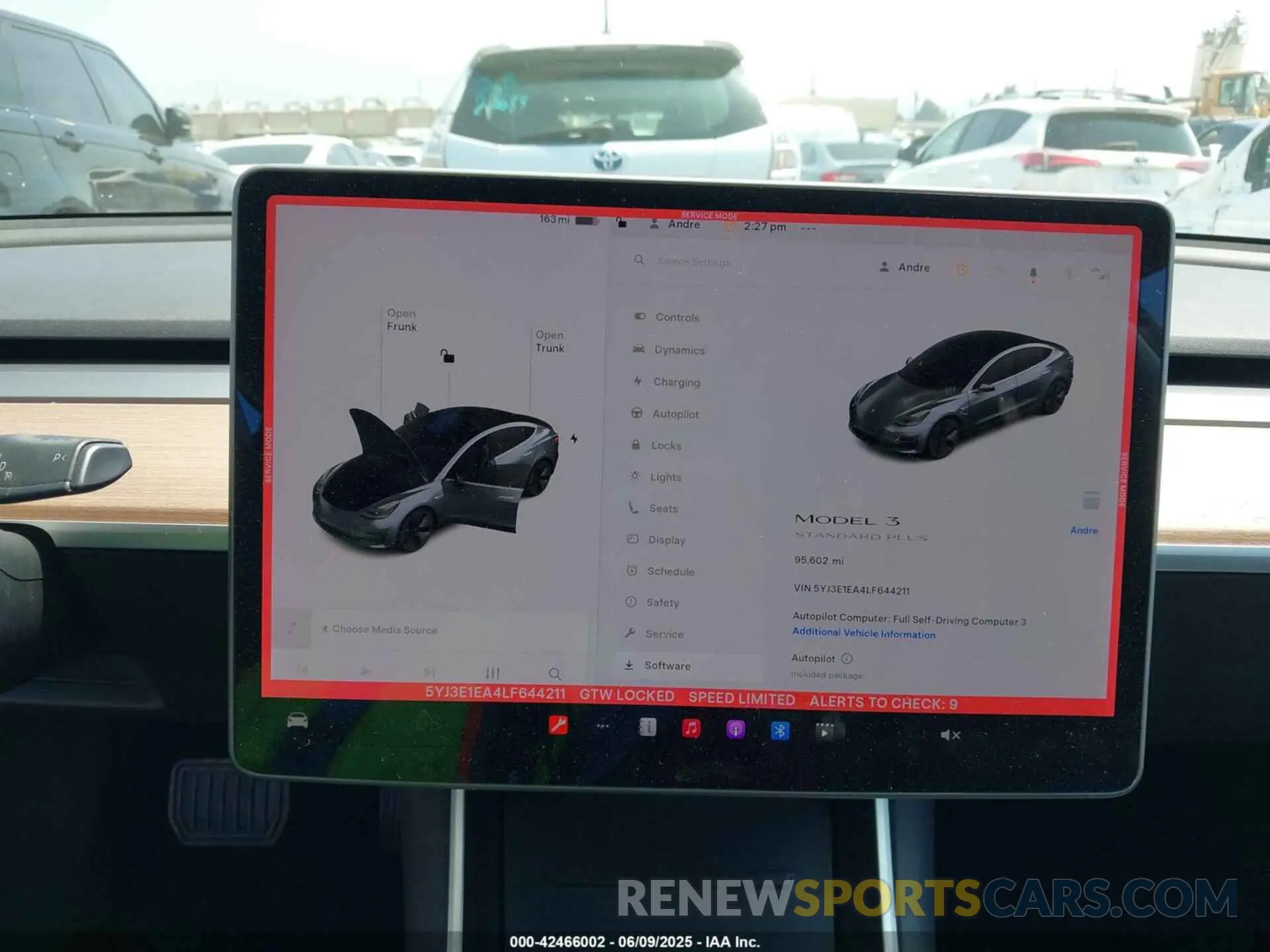 19 Photograph of a damaged car 5YJ3E1EA4LF644211 TESLA MODEL 3 2020