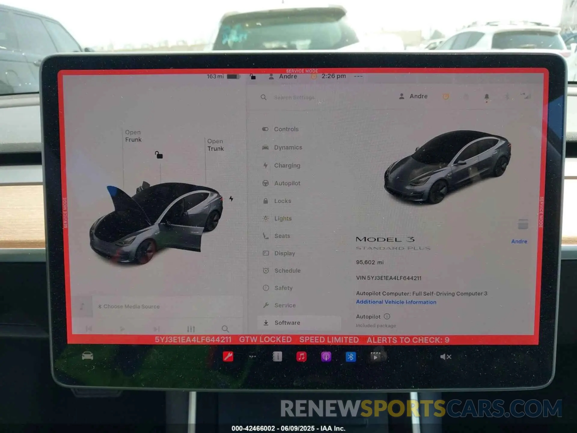 7 Photograph of a damaged car 5YJ3E1EA4LF644211 TESLA MODEL 3 2020