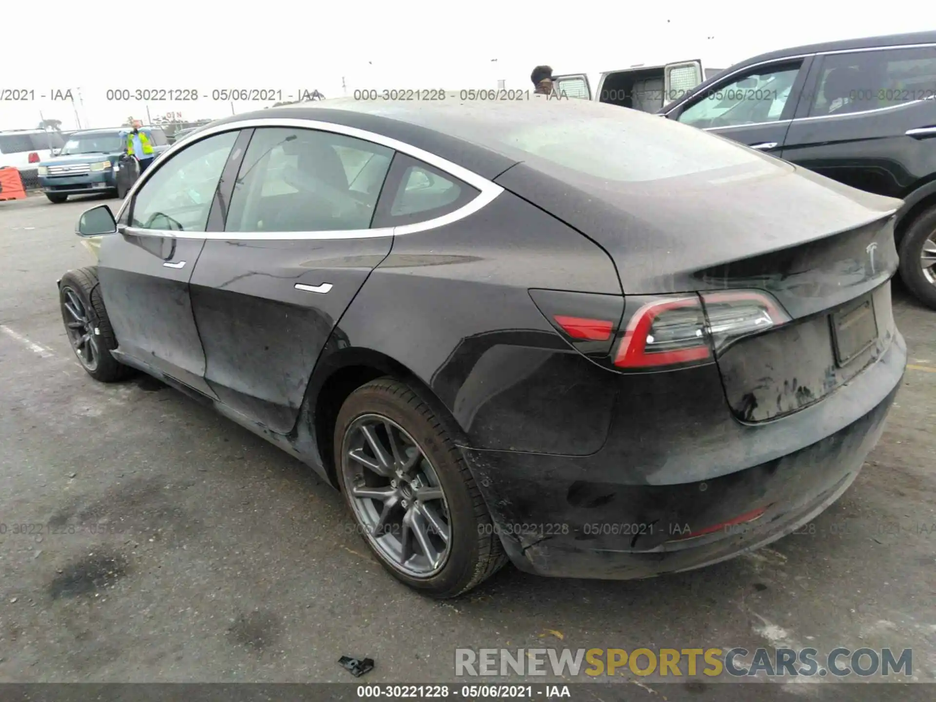 3 Photograph of a damaged car 5YJ3E1EA4LF657640 TESLA MODEL 3 2020