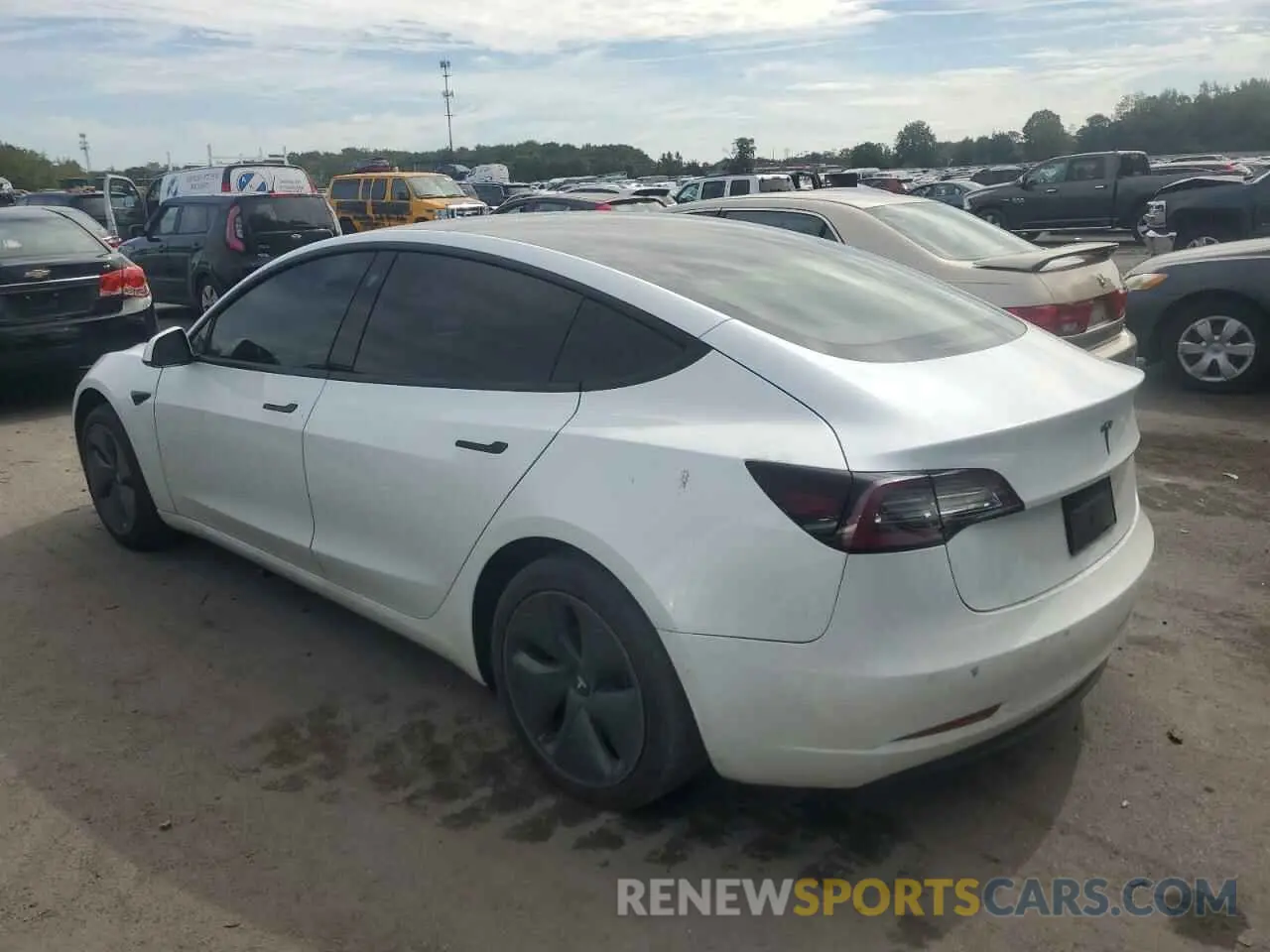 2 Photograph of a damaged car 5YJ3E1EA4LF660277 TESLA MODEL 3 2020