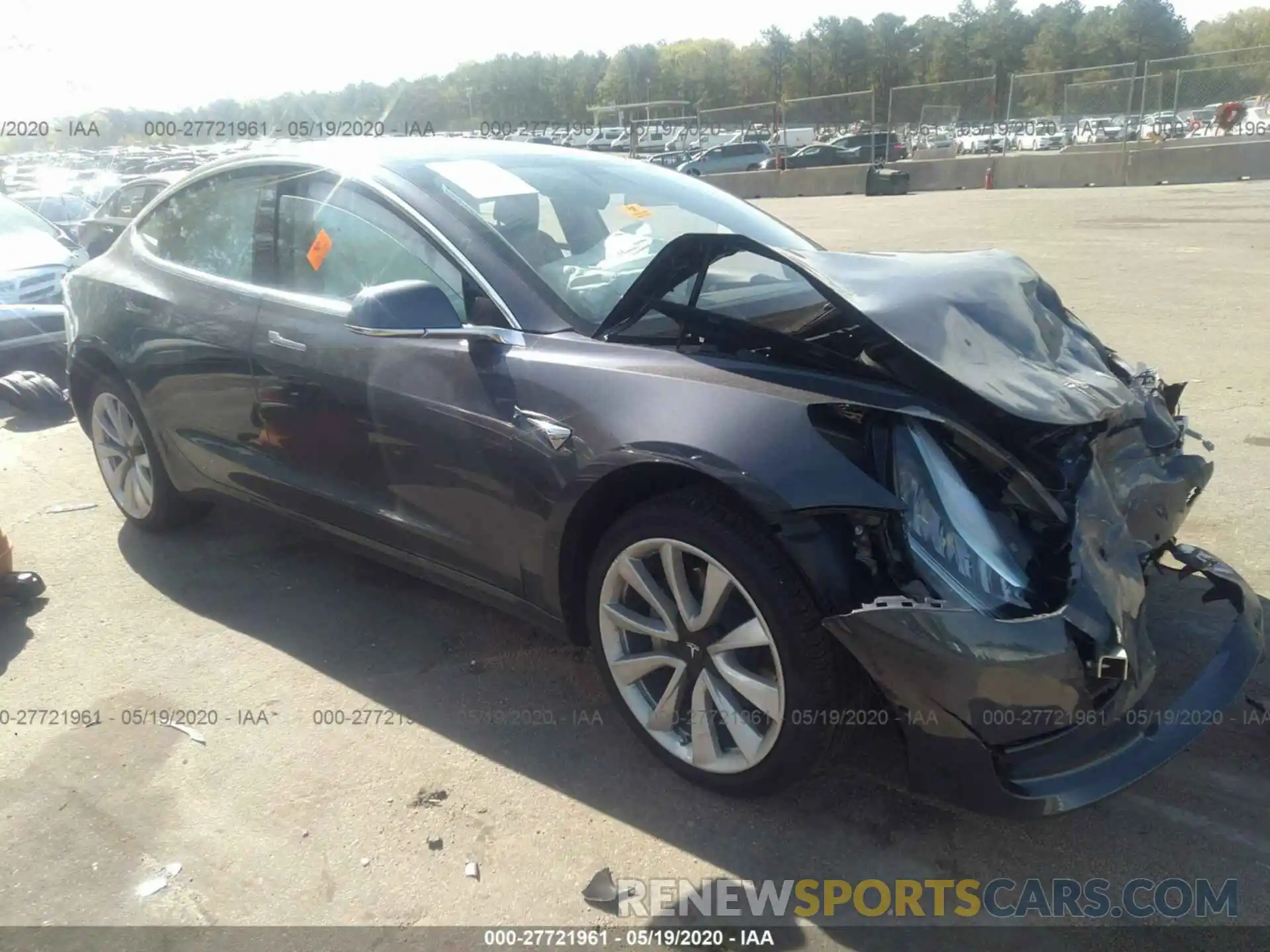 1 Photograph of a damaged car 5YJ3E1EA4LF661106 TESLA MODEL 3 2020