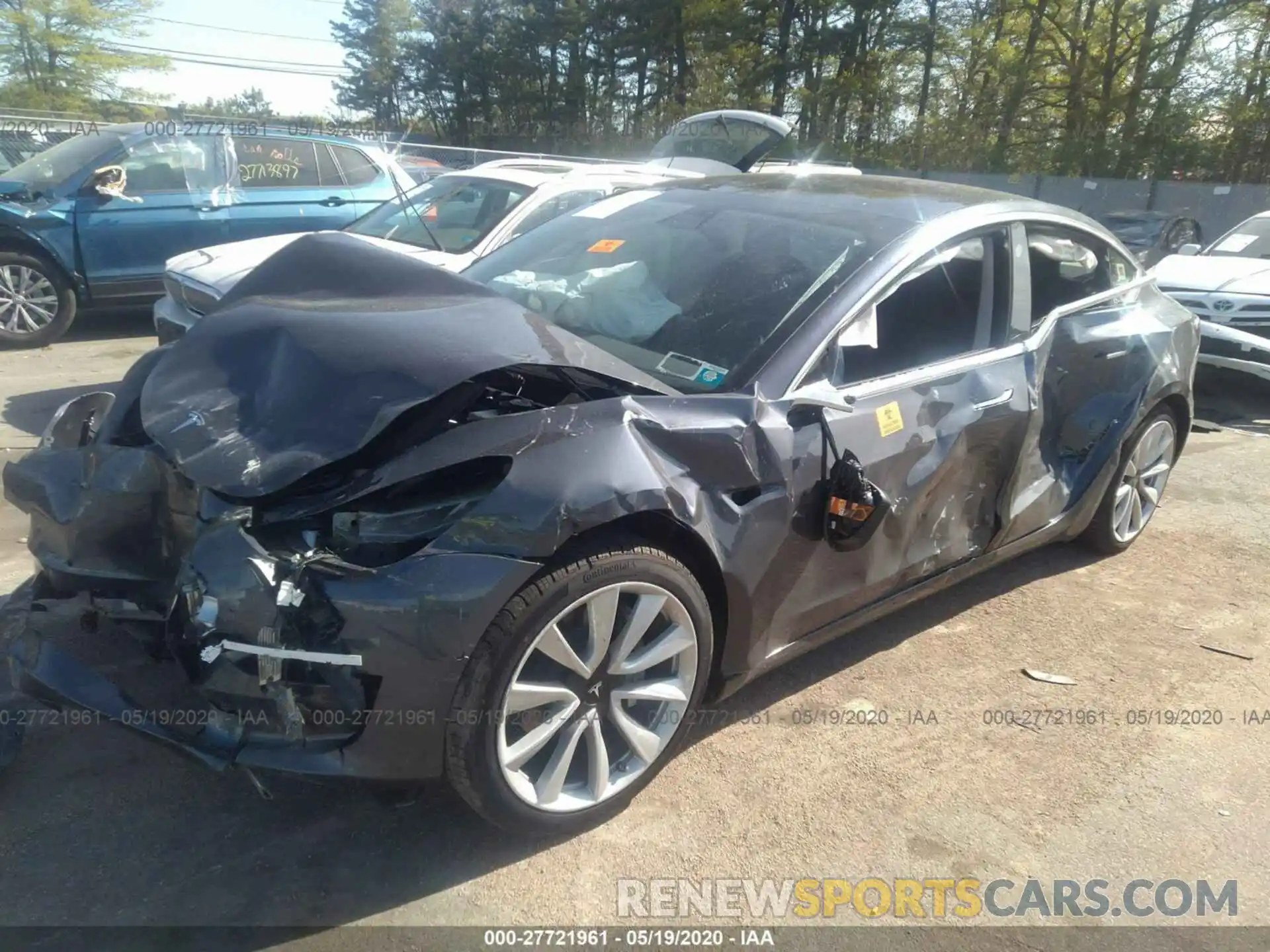 2 Photograph of a damaged car 5YJ3E1EA4LF661106 TESLA MODEL 3 2020