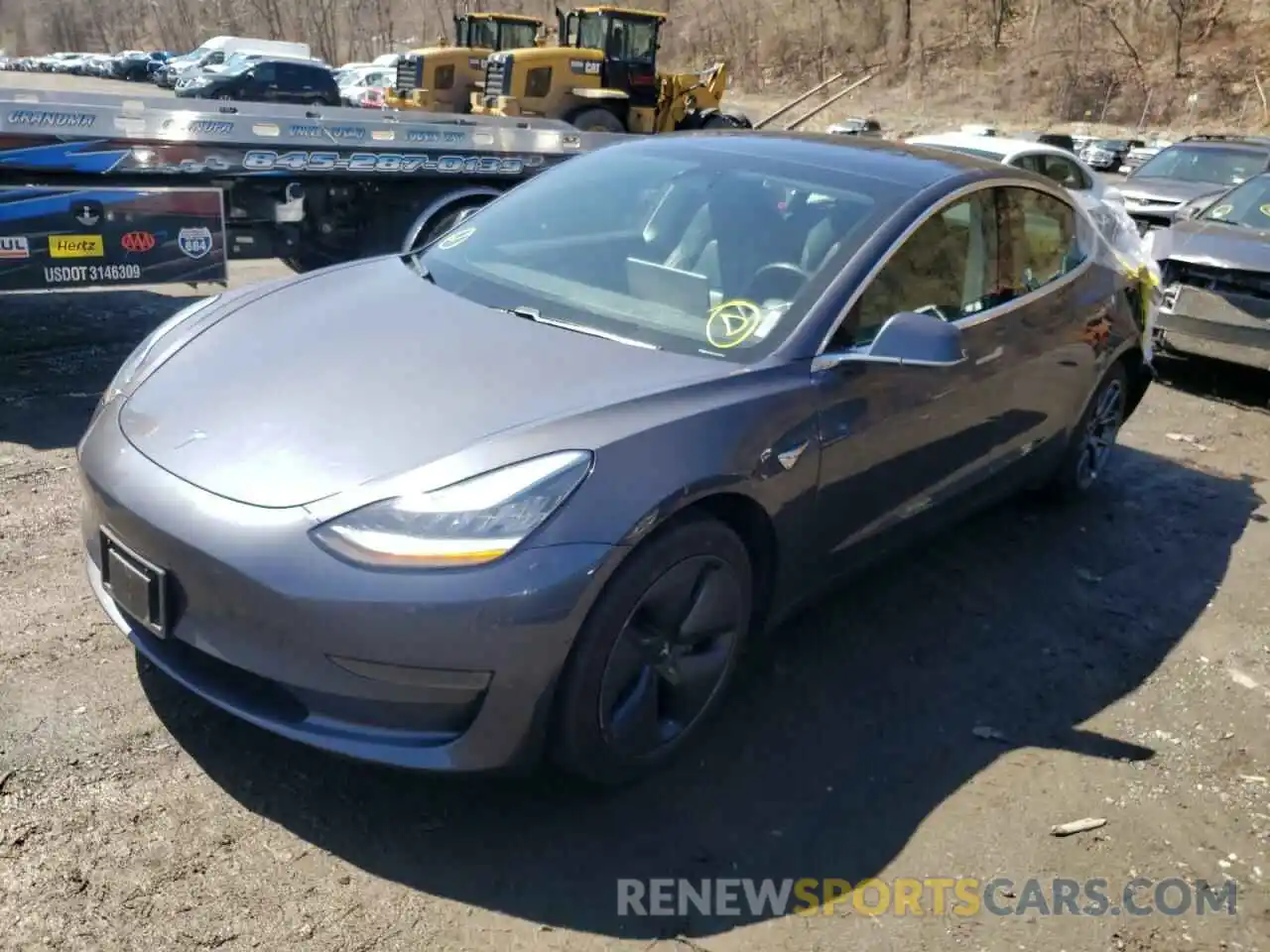 2 Photograph of a damaged car 5YJ3E1EA4LF739299 TESLA MODEL 3 2020