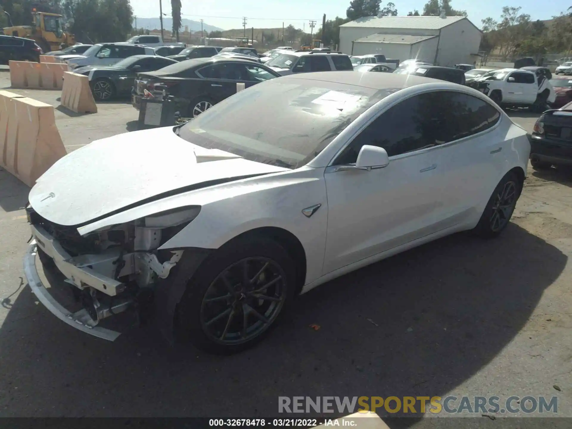 2 Photograph of a damaged car 5YJ3E1EA4LF739951 TESLA MODEL 3 2020