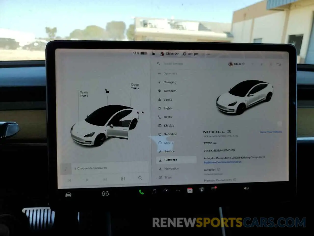 9 Photograph of a damaged car 5YJ3E1EA4LF740159 TESLA MODEL 3 2020