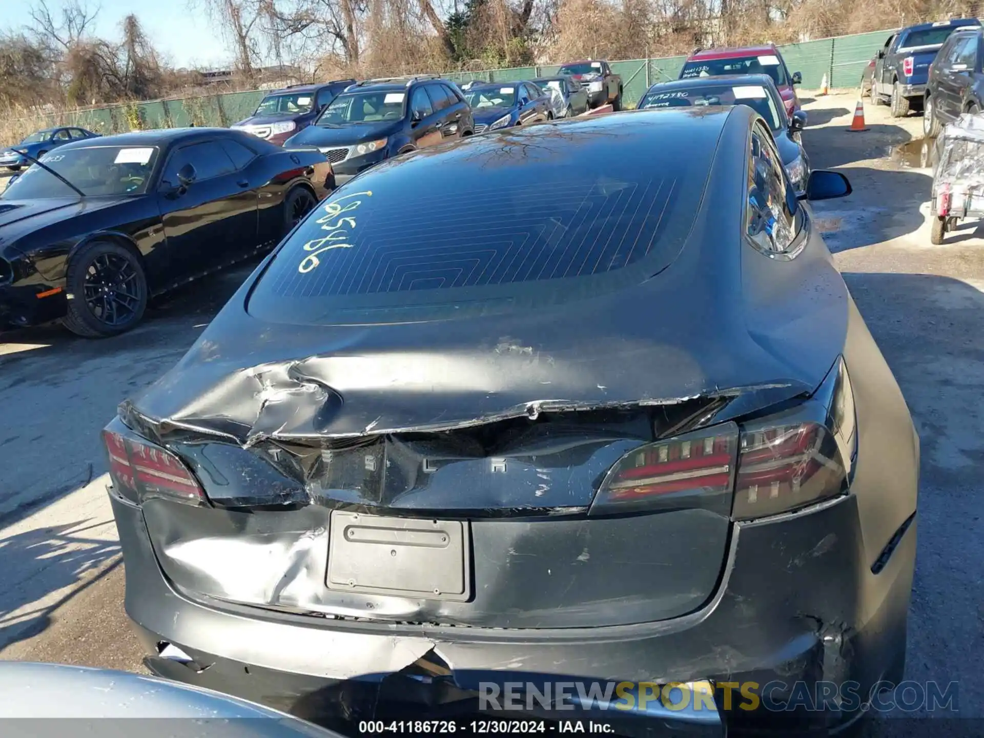 16 Photograph of a damaged car 5YJ3E1EA4LF745491 TESLA MODEL 3 2020