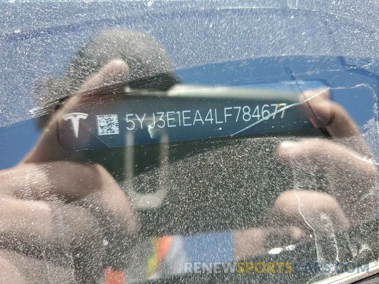 13 Photograph of a damaged car 5YJ3E1EA4LF784677 TESLA MODEL 3 2020