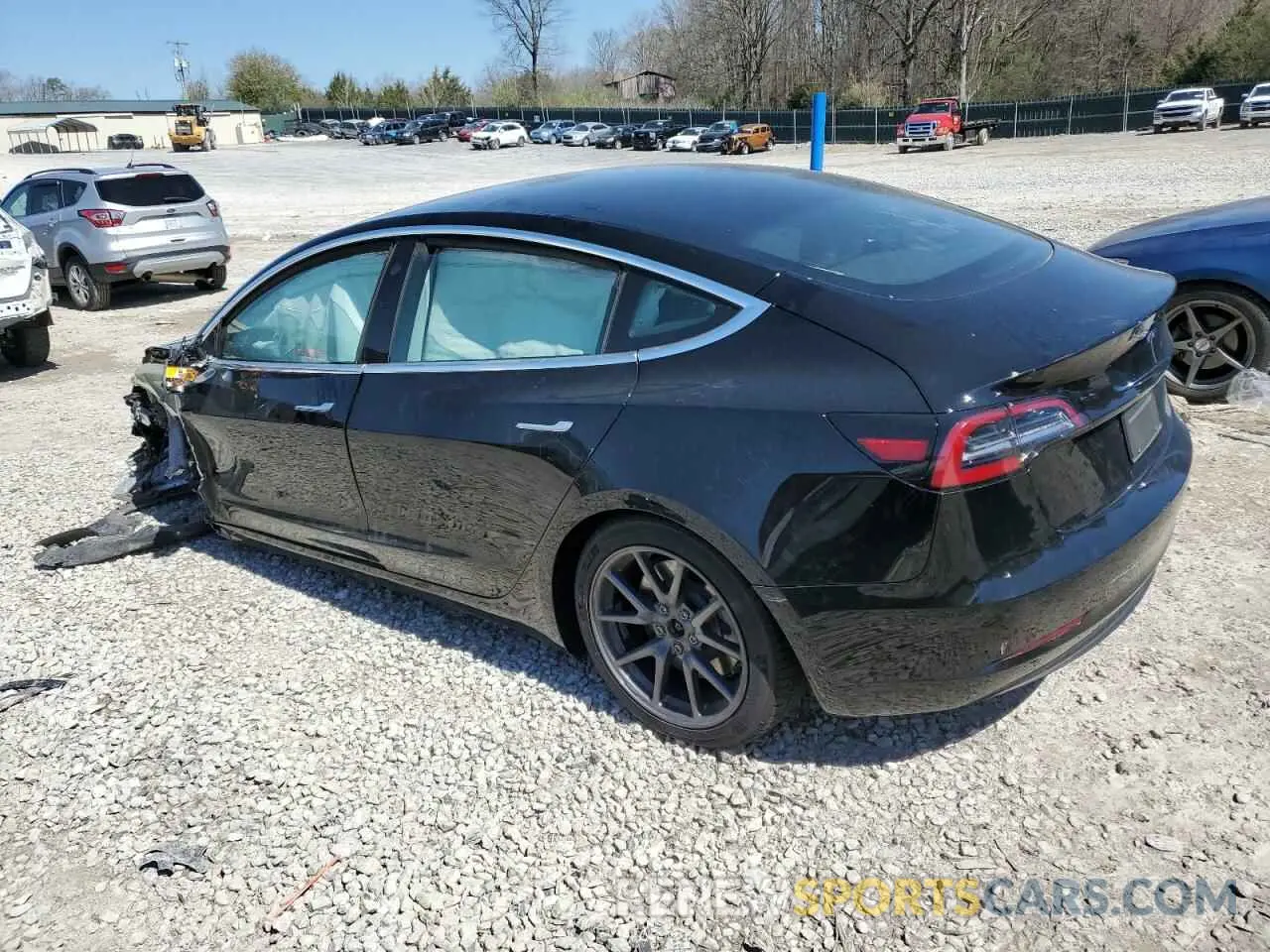 2 Photograph of a damaged car 5YJ3E1EA4LF784677 TESLA MODEL 3 2020