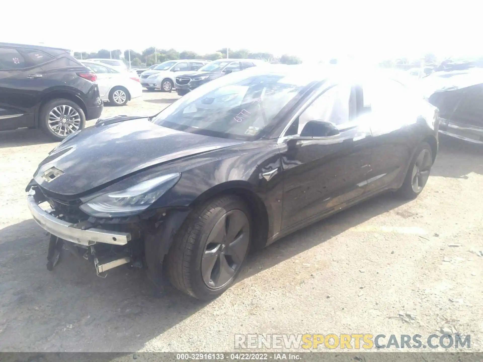 2 Photograph of a damaged car 5YJ3E1EA4LF785795 TESLA MODEL 3 2020