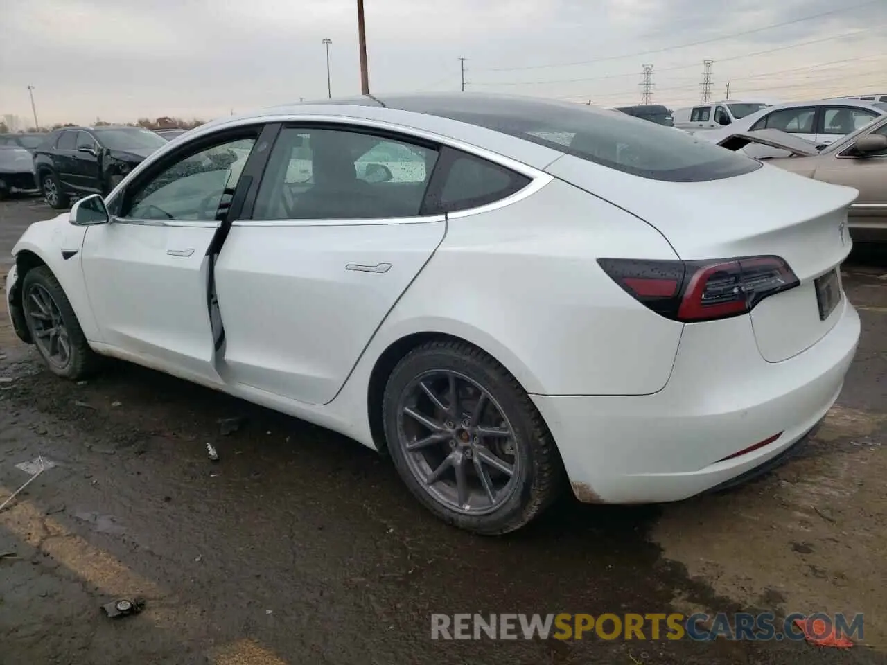 2 Photograph of a damaged car 5YJ3E1EA4LF792794 TESLA MODEL 3 2020