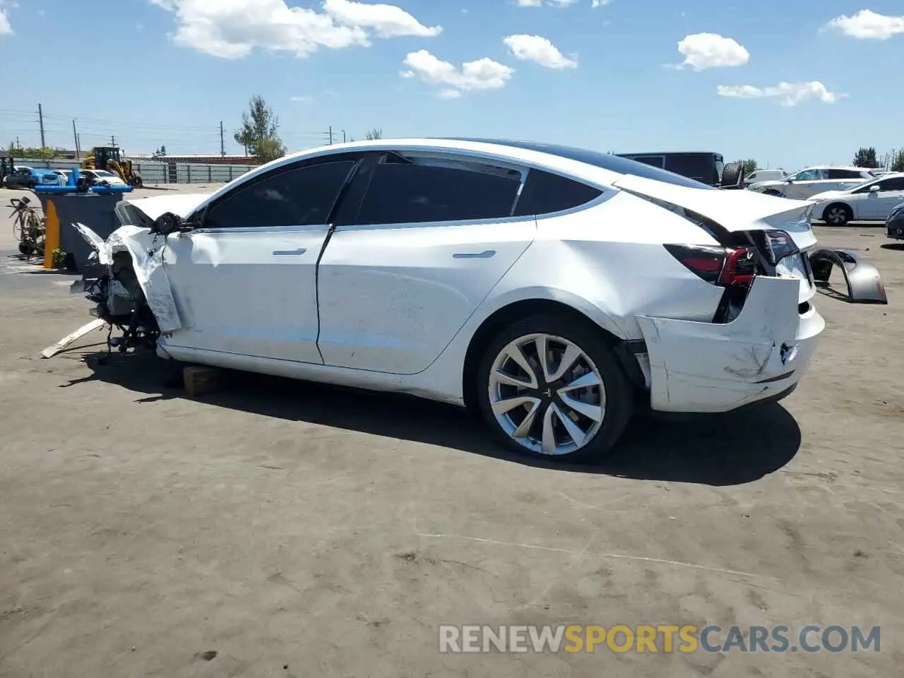 2 Photograph of a damaged car 5YJ3E1EA4LF793041 TESLA MODEL 3 2020