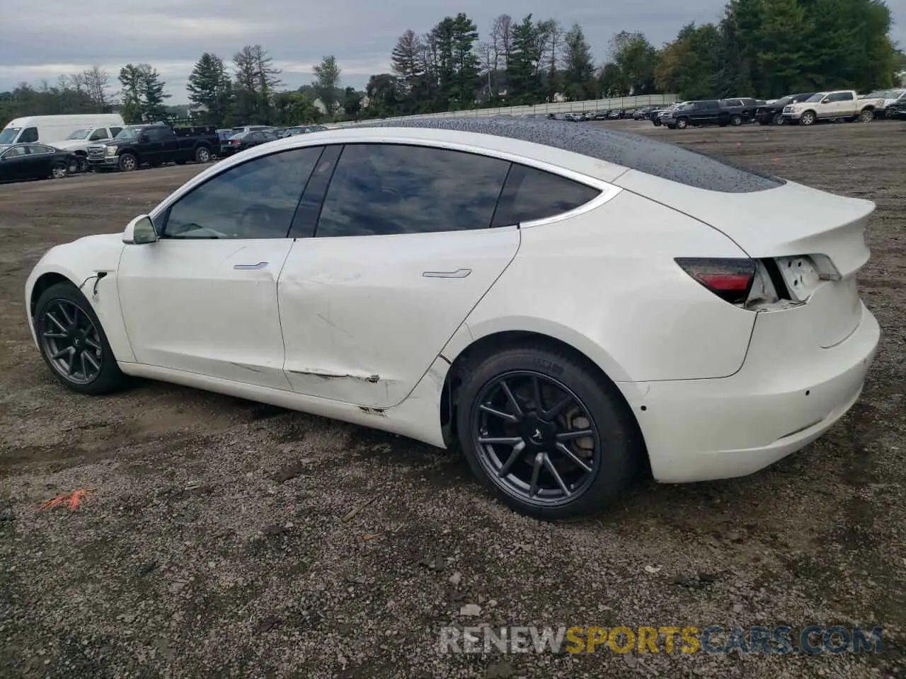 2 Photograph of a damaged car 5YJ3E1EA4LF797221 TESLA MODEL 3 2020