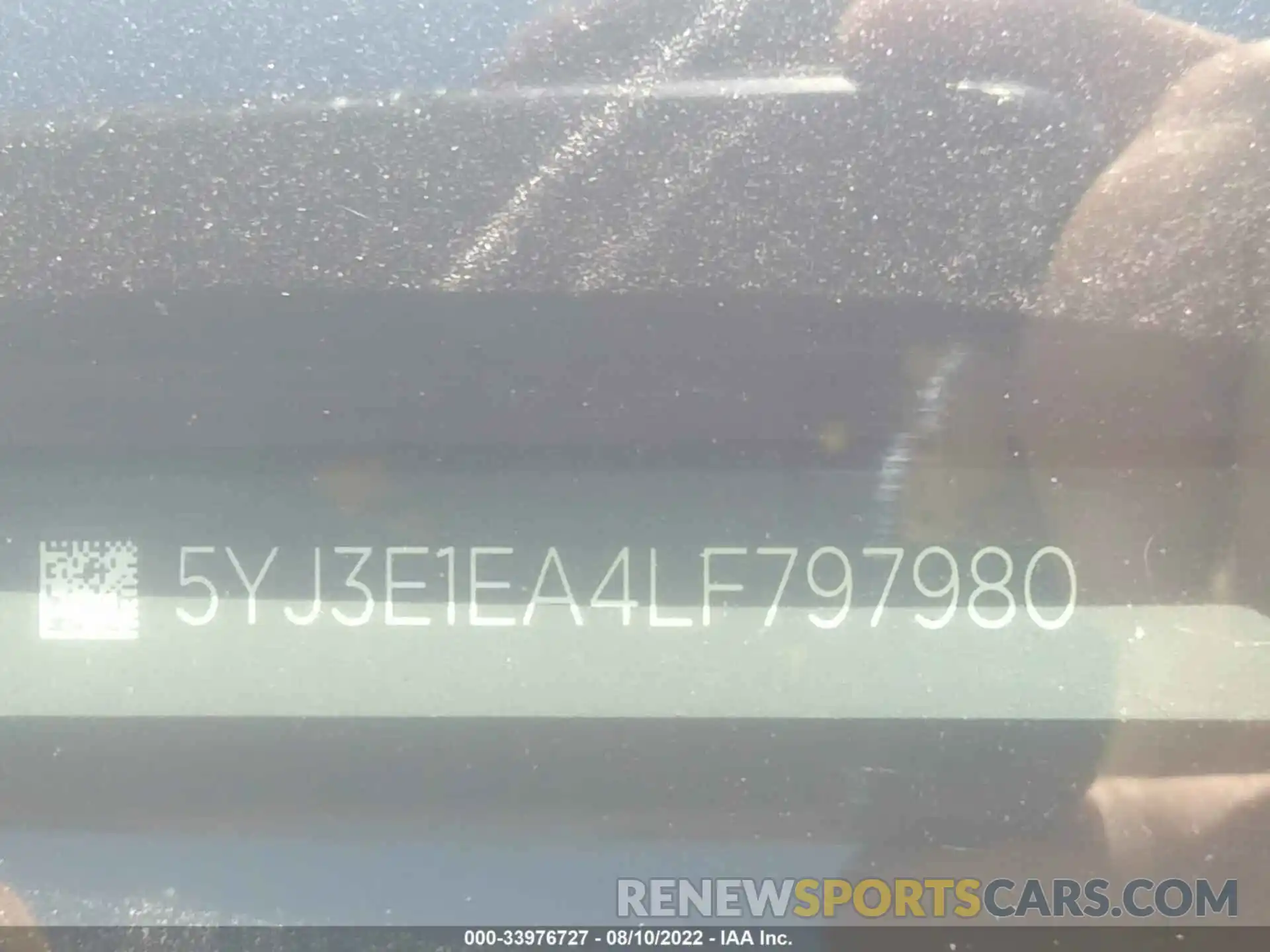 9 Photograph of a damaged car 5YJ3E1EA4LF797980 TESLA MODEL 3 2020