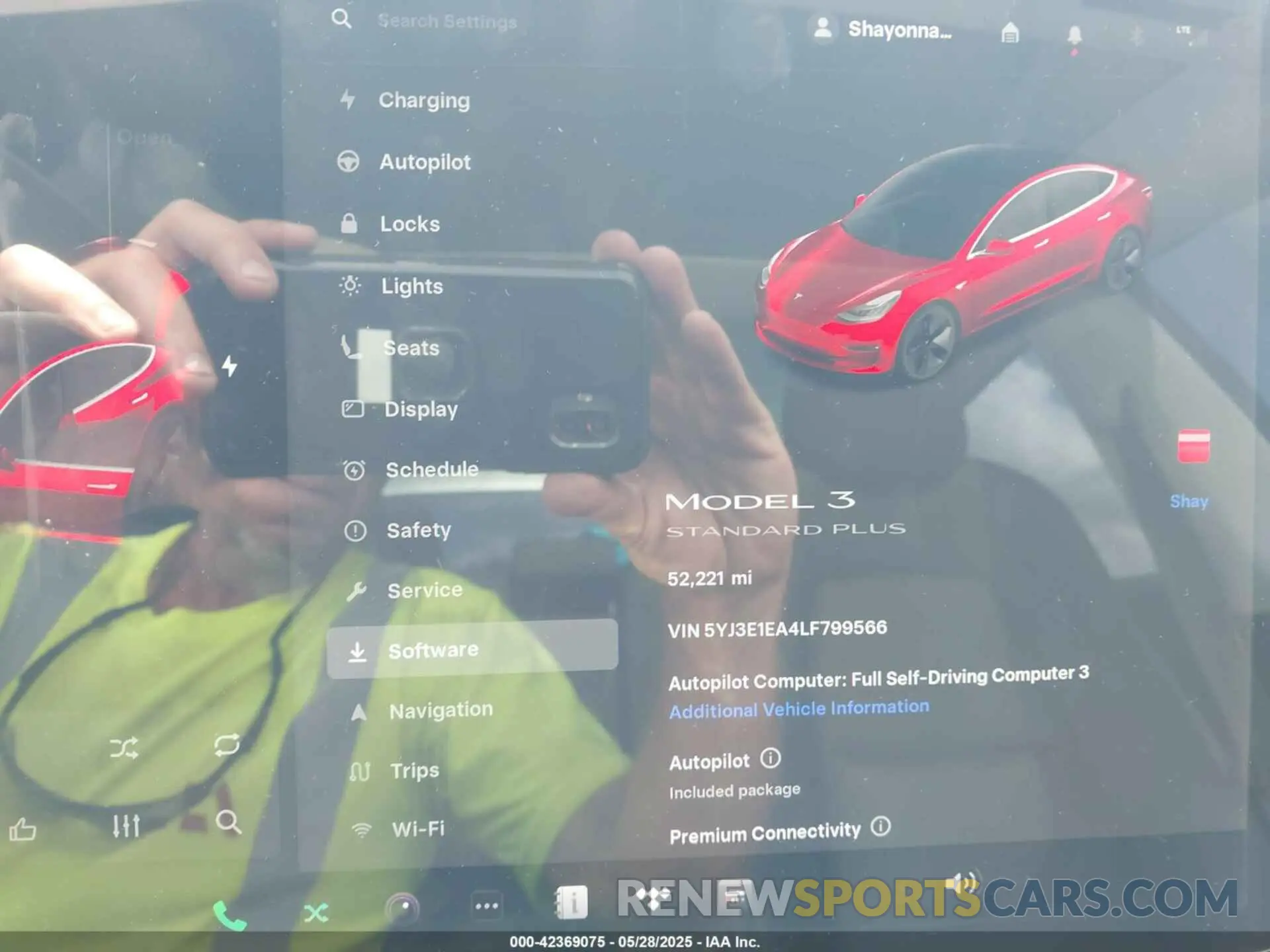 7 Photograph of a damaged car 5YJ3E1EA4LF799566 TESLA MODEL 3 2020