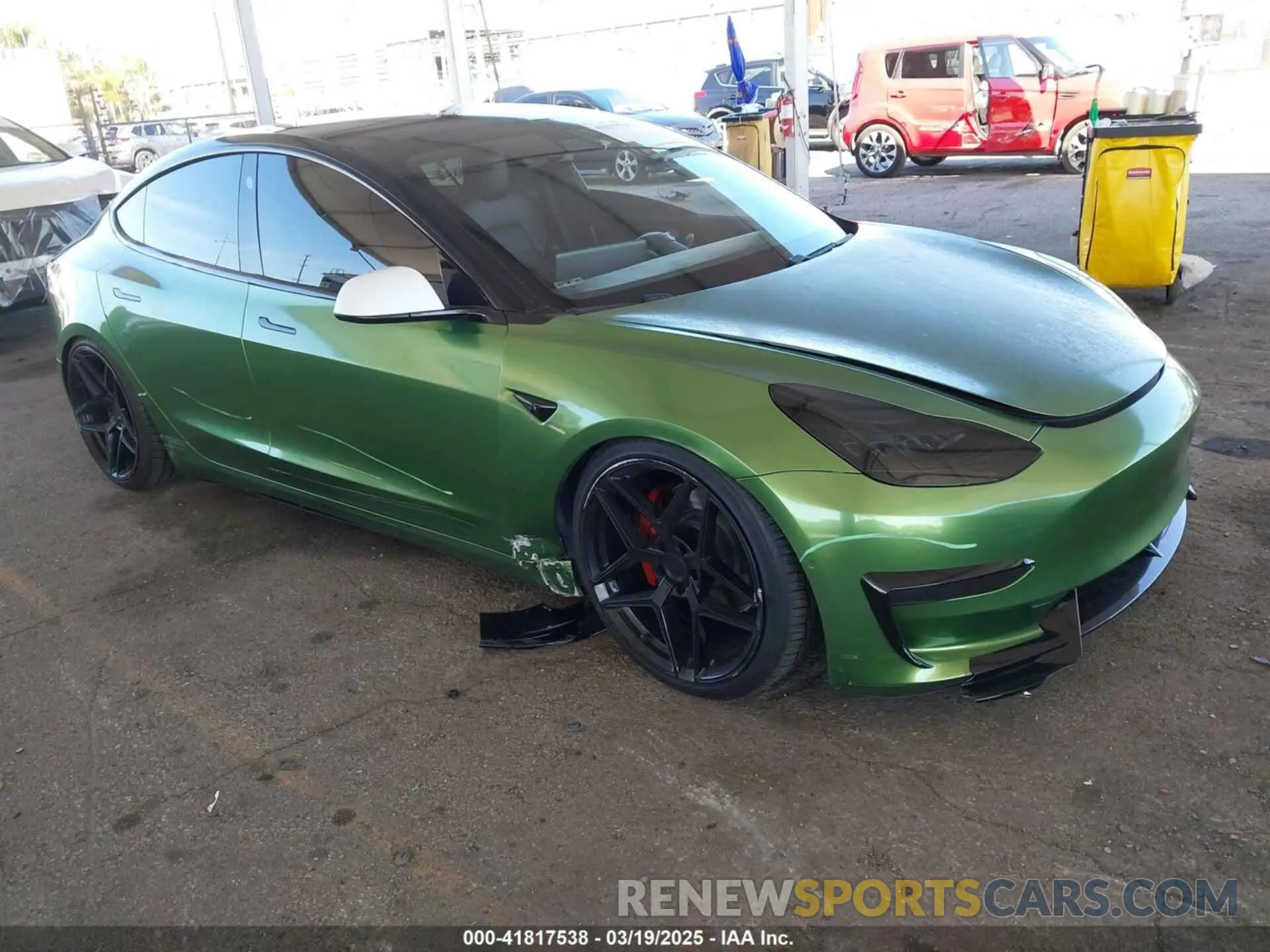 1 Photograph of a damaged car 5YJ3E1EA4LF799650 TESLA MODEL 3 2020