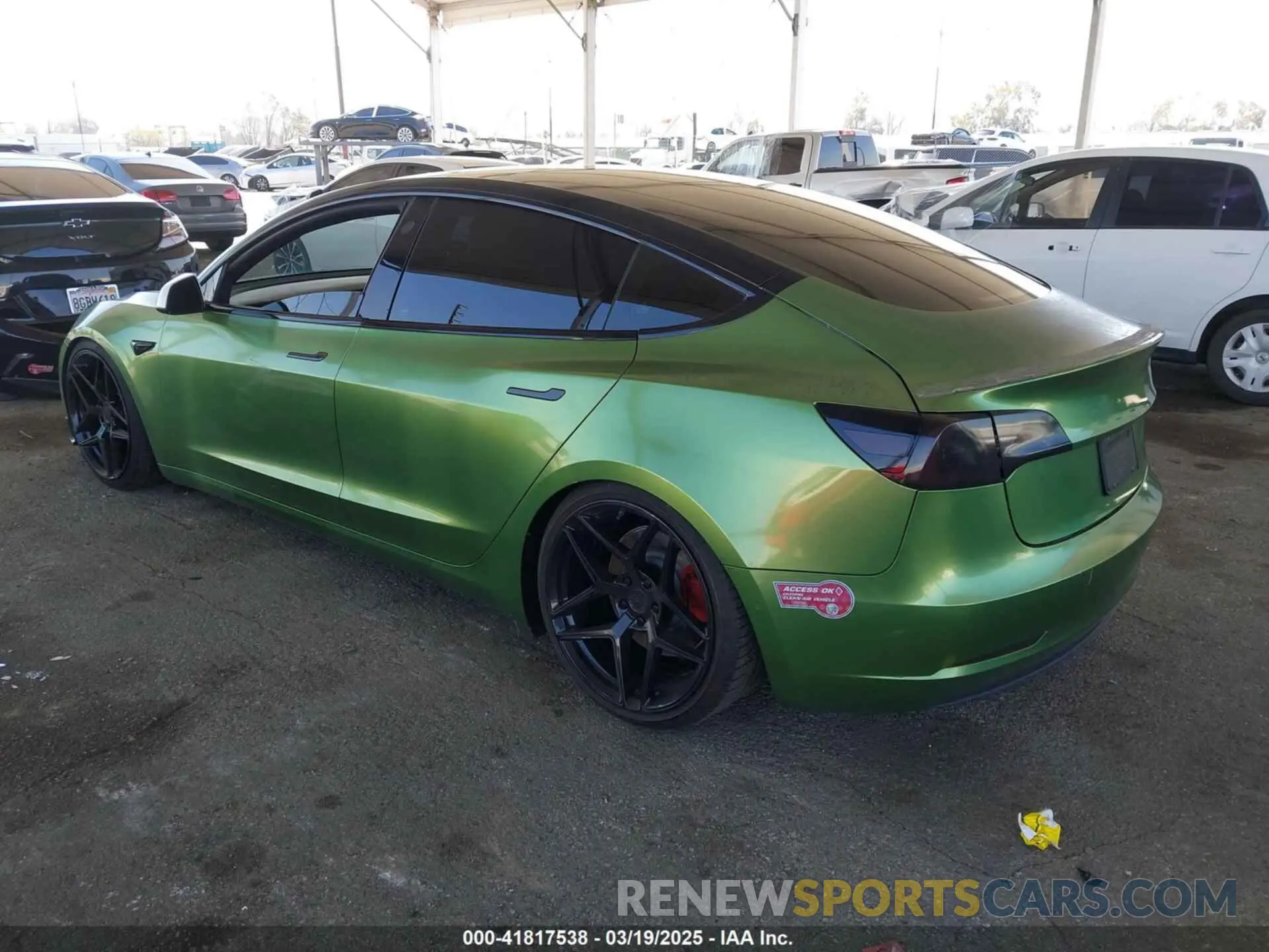 3 Photograph of a damaged car 5YJ3E1EA4LF799650 TESLA MODEL 3 2020