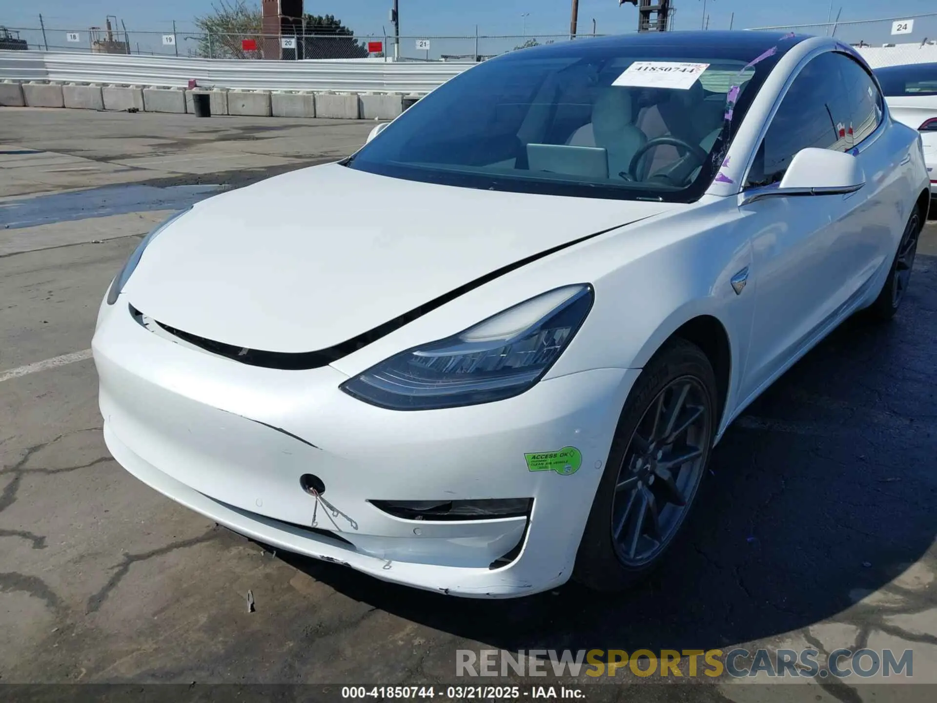 6 Photograph of a damaged car 5YJ3E1EA4LF805205 TESLA MODEL 3 2020
