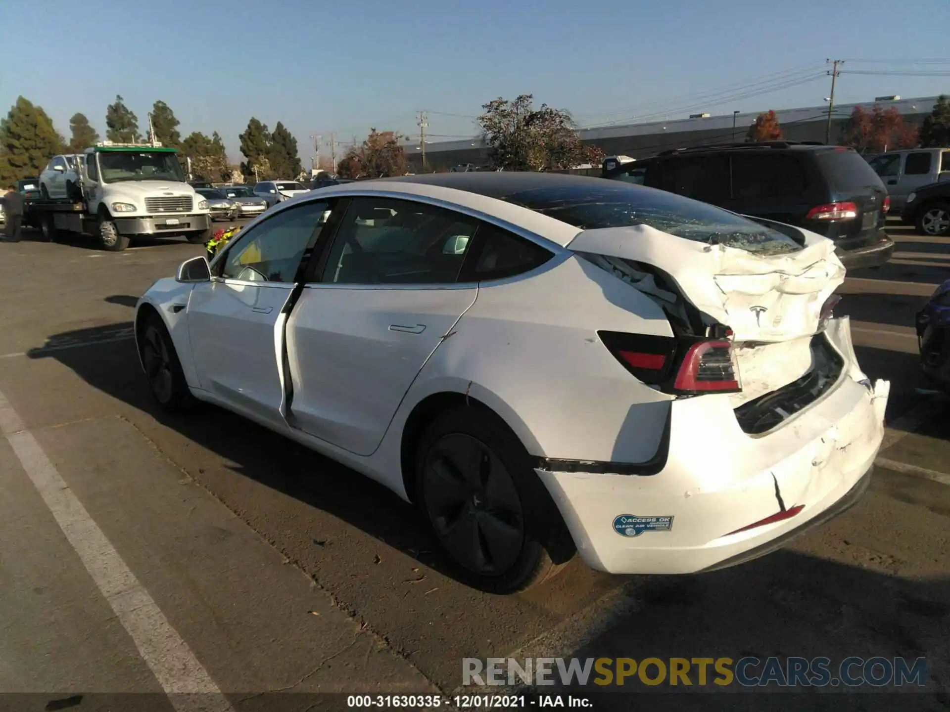 3 Photograph of a damaged car 5YJ3E1EA4LF805737 TESLA MODEL 3 2020