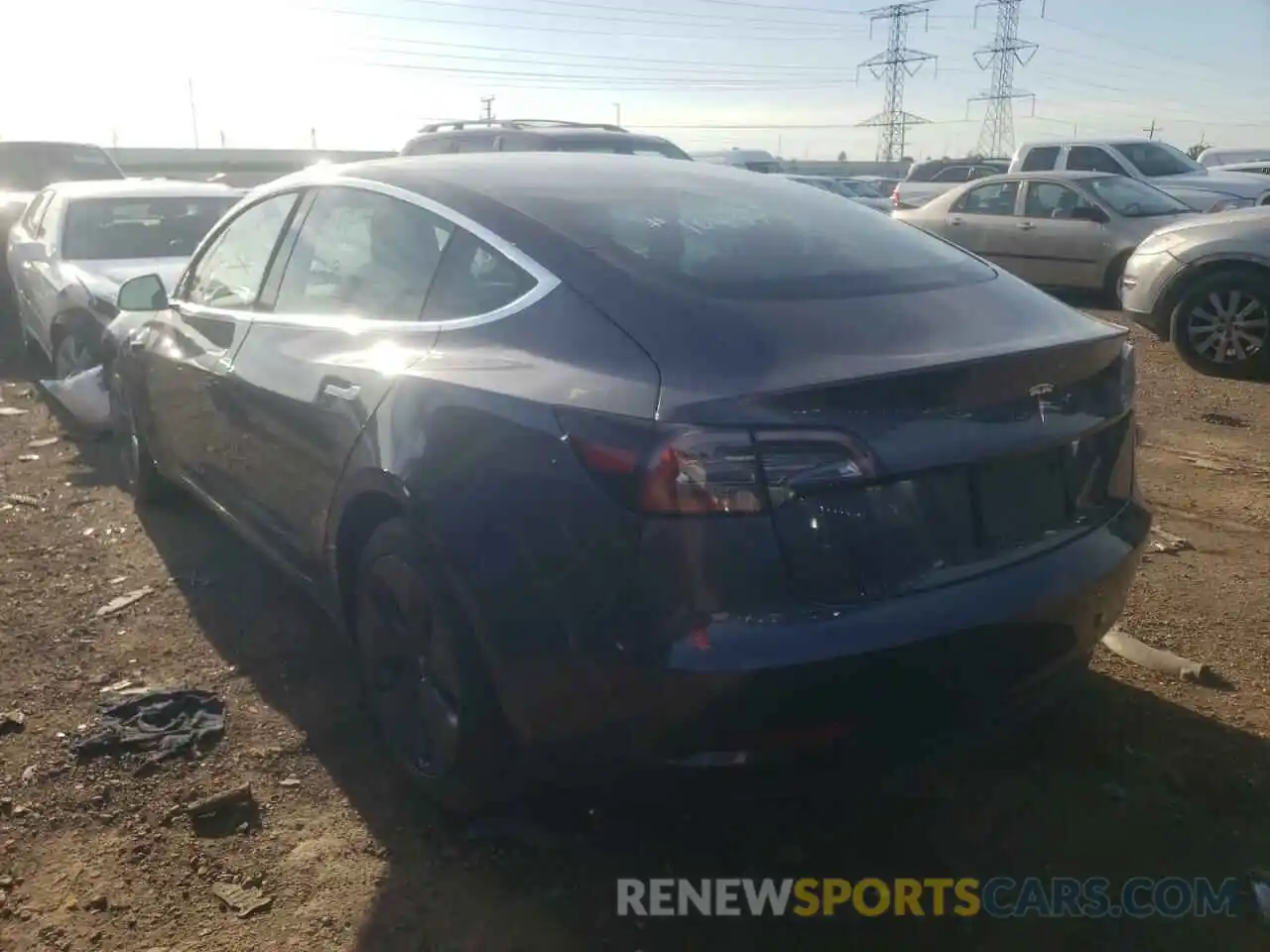 3 Photograph of a damaged car 5YJ3E1EA5LF495906 TESLA MODEL 3 2020