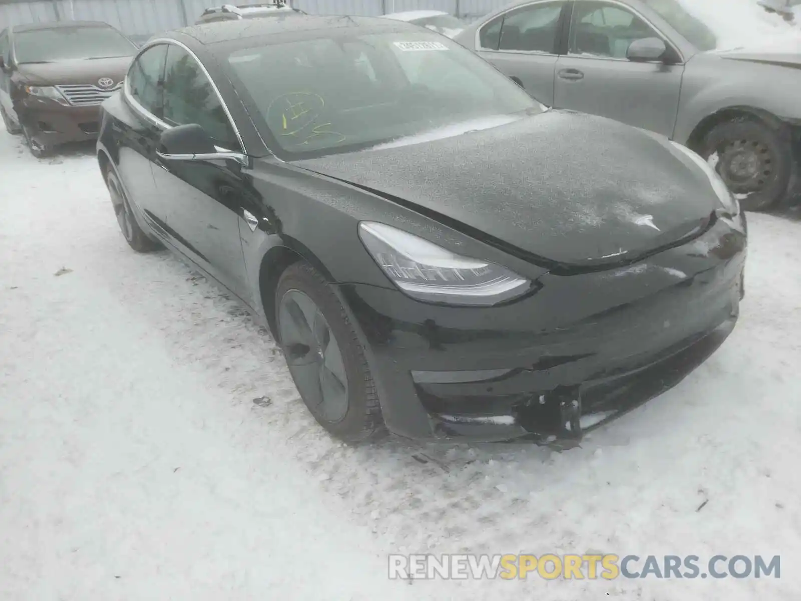 1 Photograph of a damaged car 5YJ3E1EA5LF540018 TESLA MODEL 3 2020