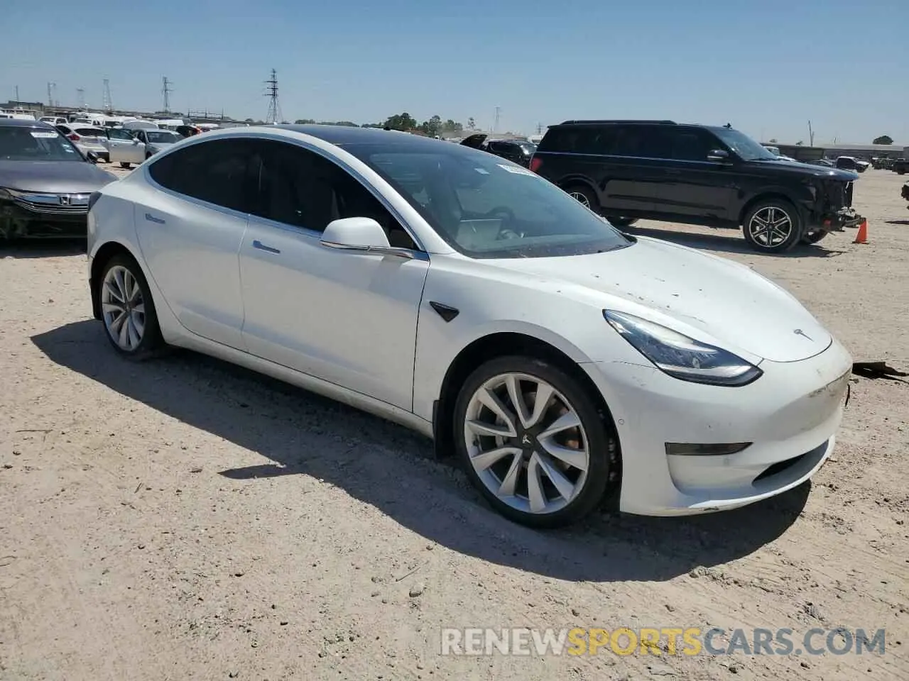 4 Photograph of a damaged car 5YJ3E1EA5LF599280 TESLA MODEL 3 2020