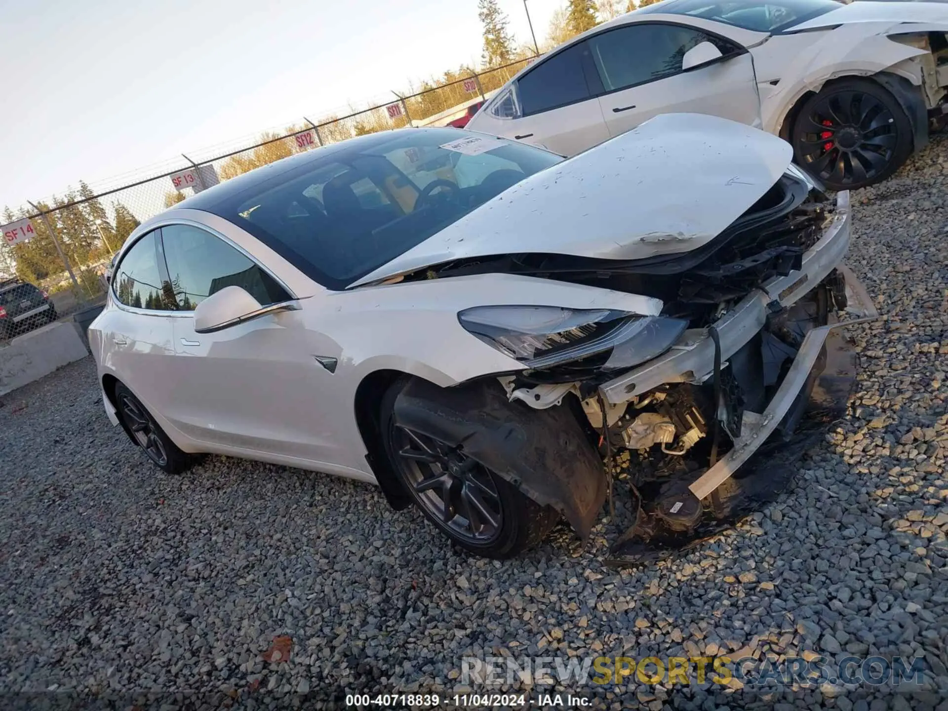 1 Photograph of a damaged car 5YJ3E1EA5LF613338 TESLA MODEL 3 2020