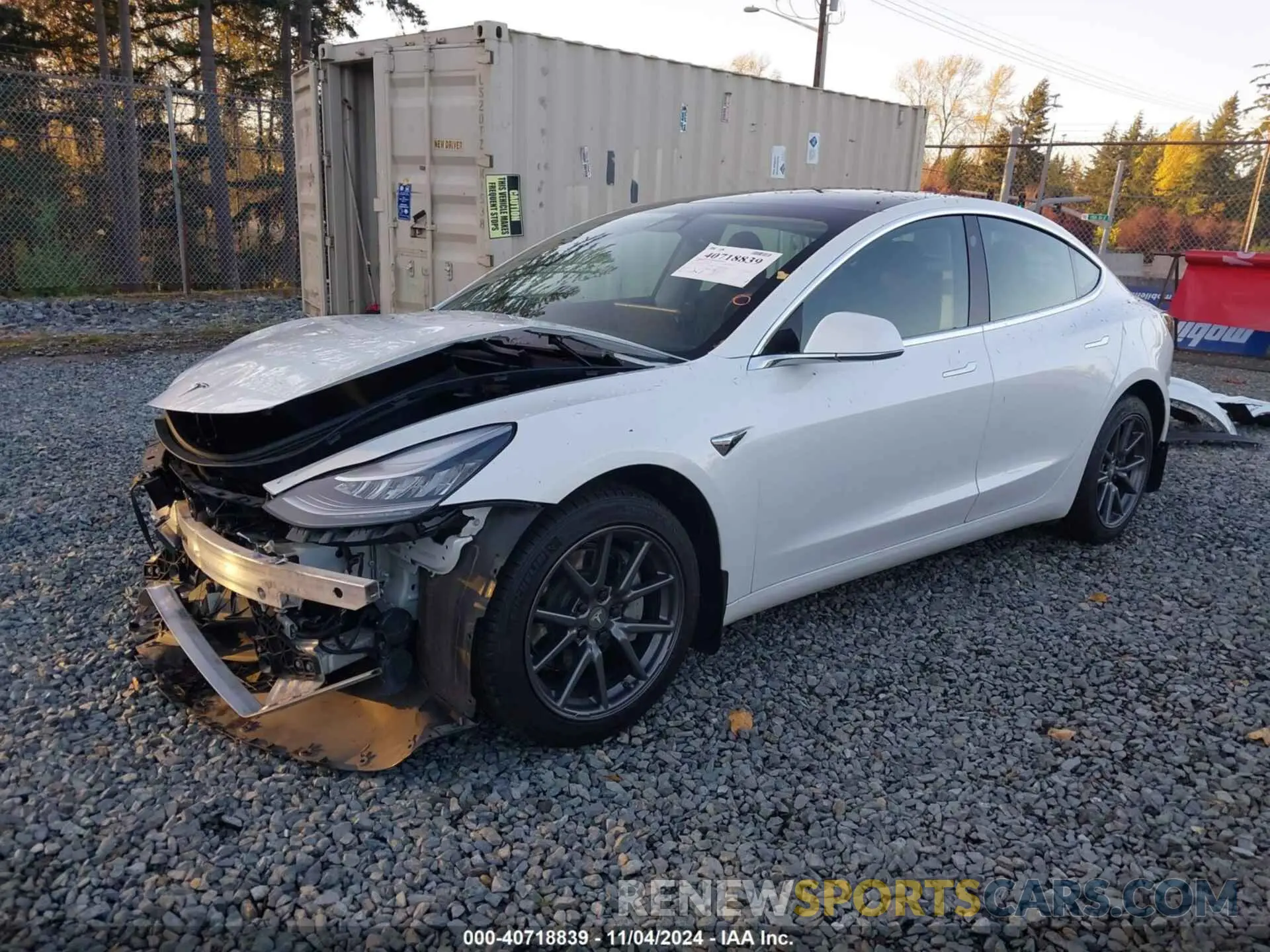 2 Photograph of a damaged car 5YJ3E1EA5LF613338 TESLA MODEL 3 2020