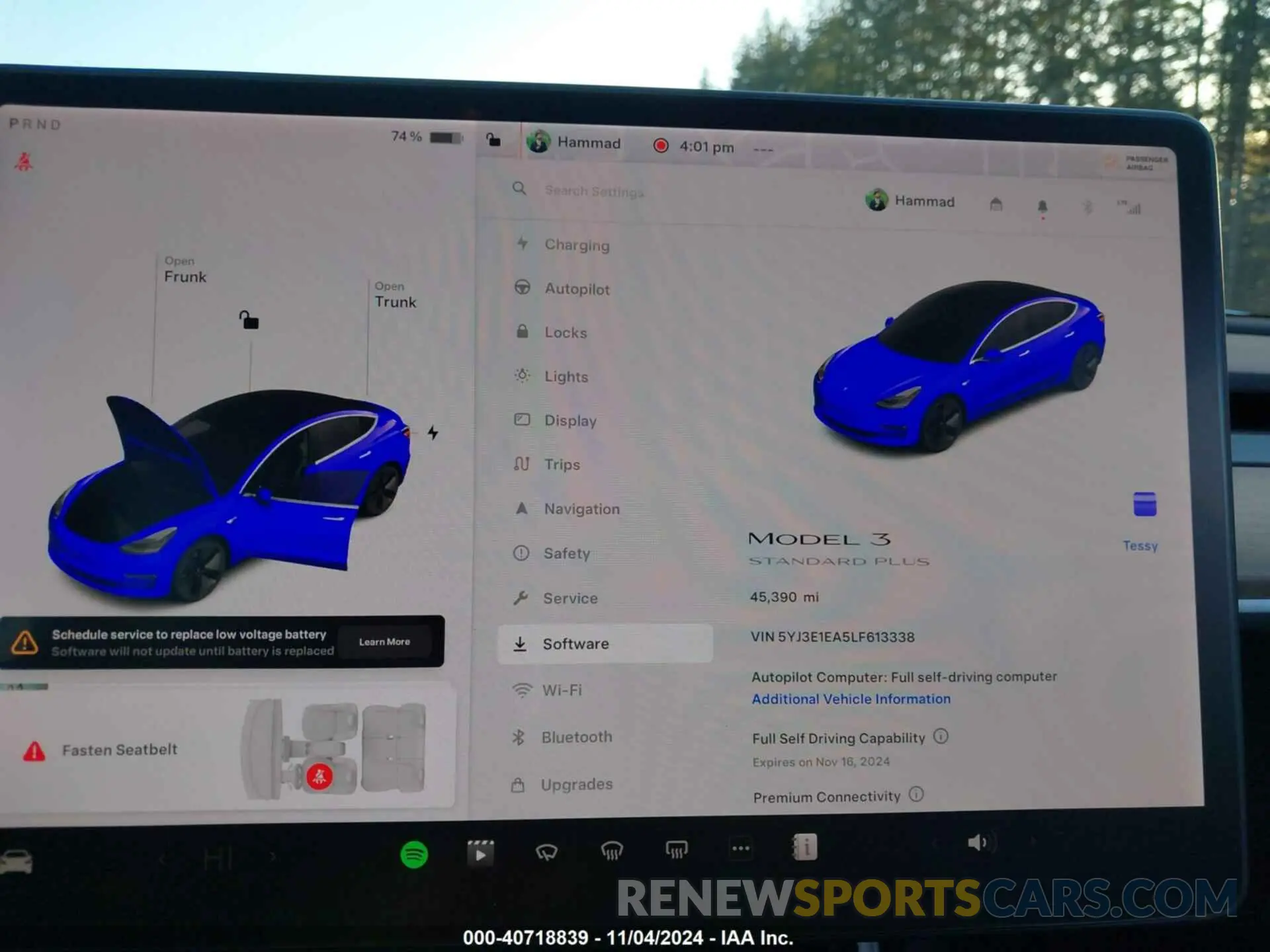 7 Photograph of a damaged car 5YJ3E1EA5LF613338 TESLA MODEL 3 2020